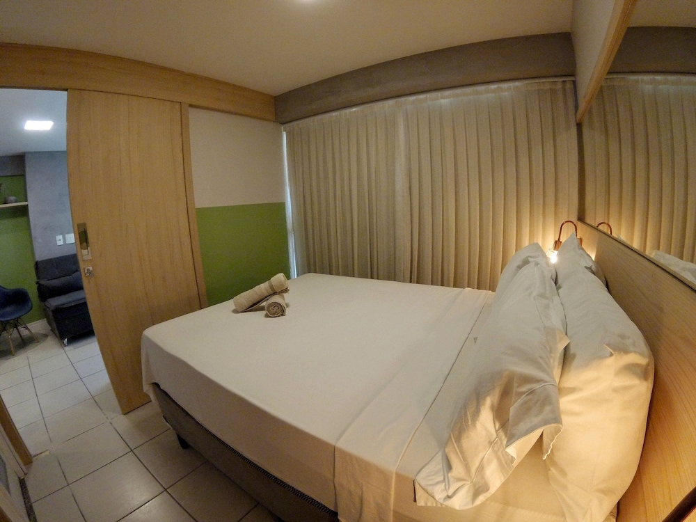 شقة بريميوم بسريرين مزدوجين مع أريكة، Apartamento Na Praia Iracema 100M Do Mar 9/10