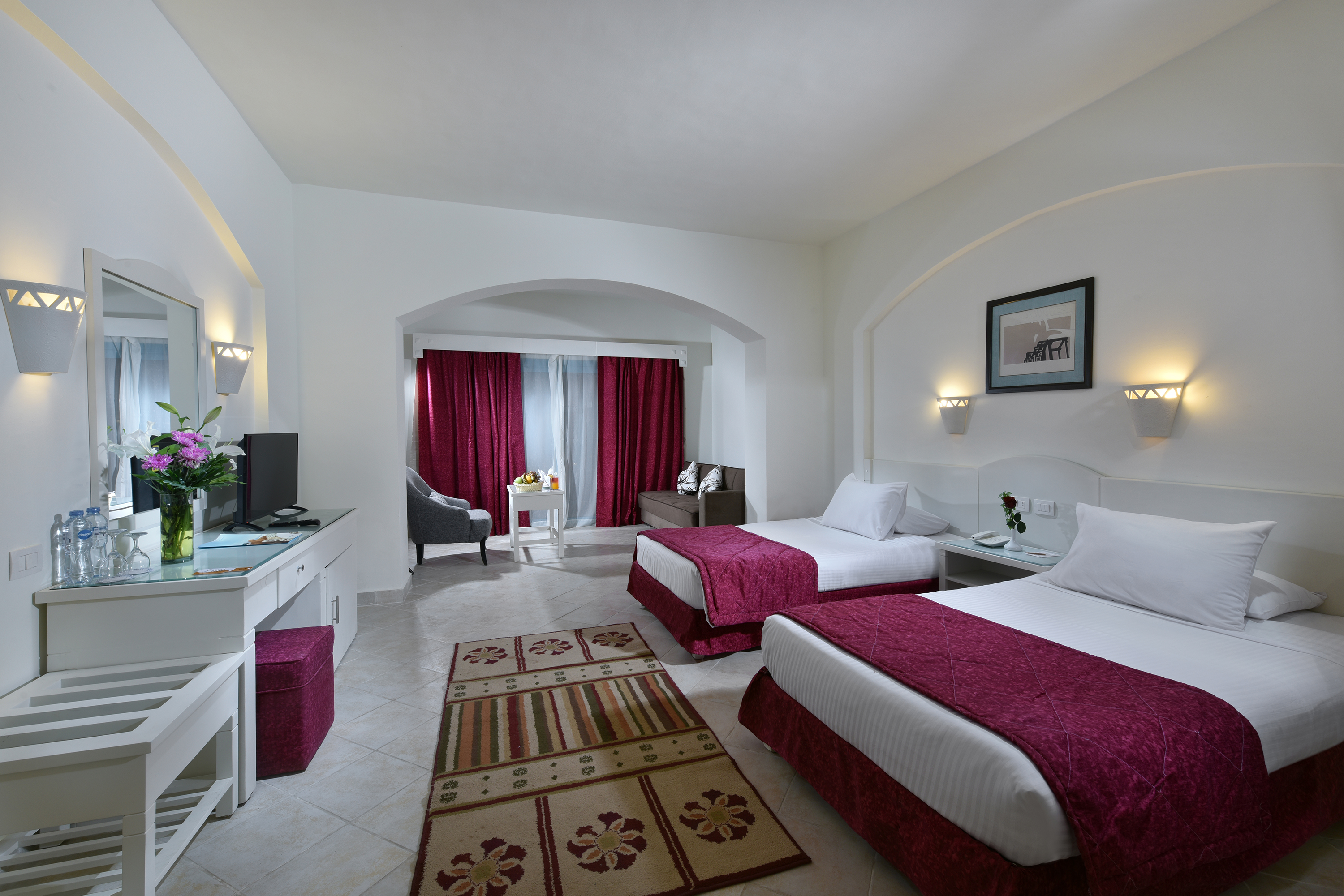 Room, Double Bed, Pool View