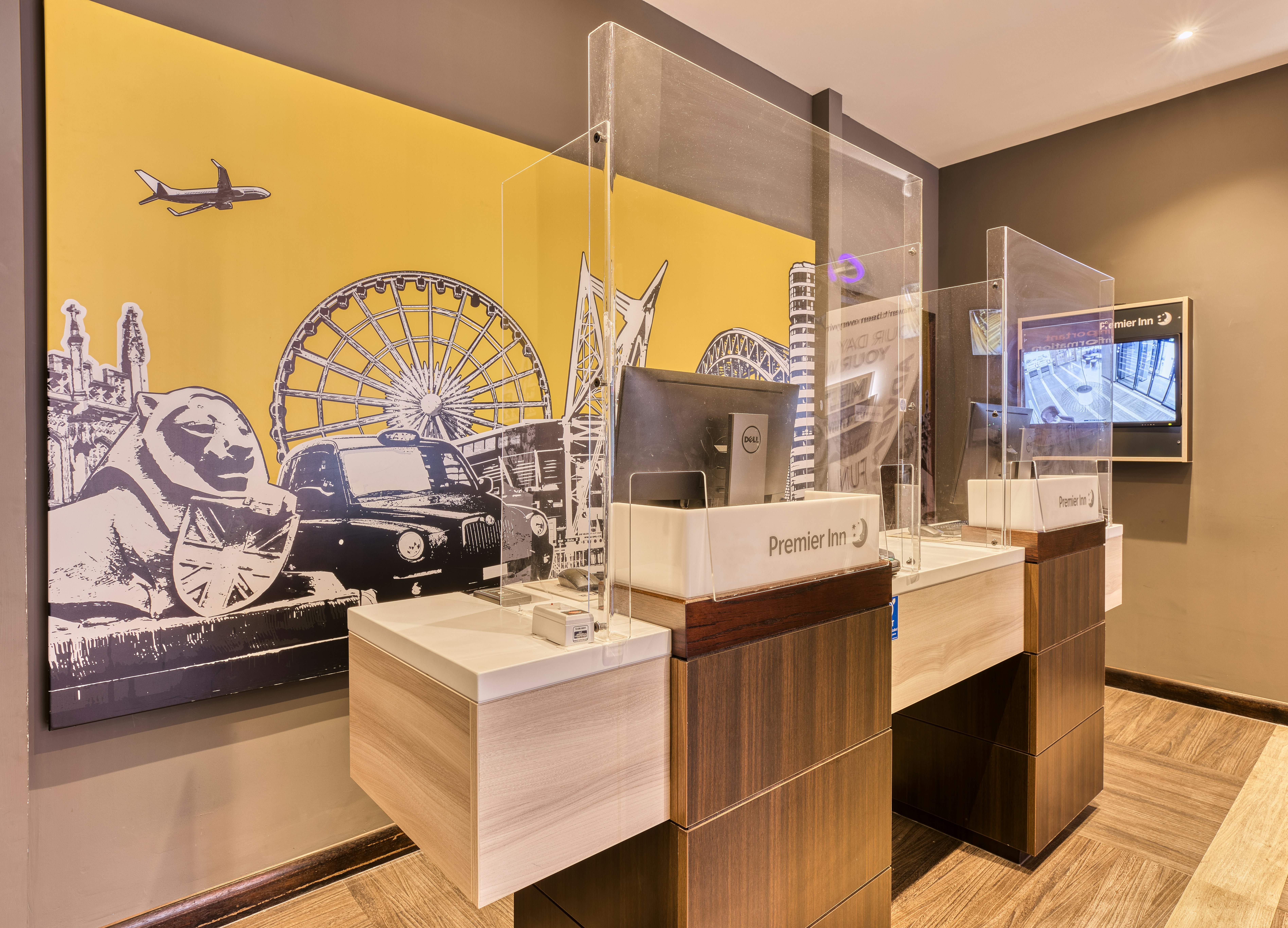 Lobby at Premier Inn Glasgow City Centre (St. Enoch Square) hotel, GLASGOW