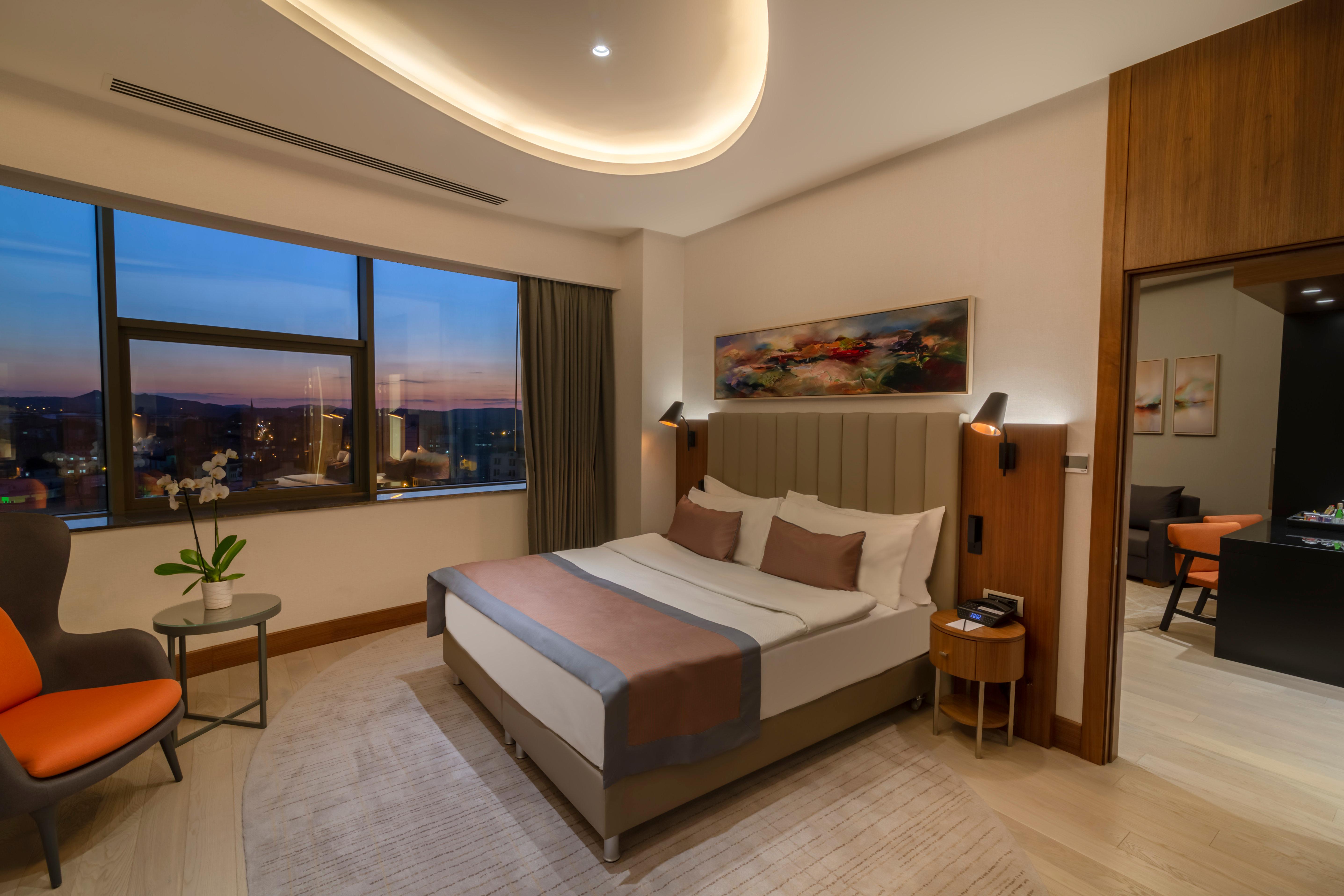 Suite, King Bed, City View