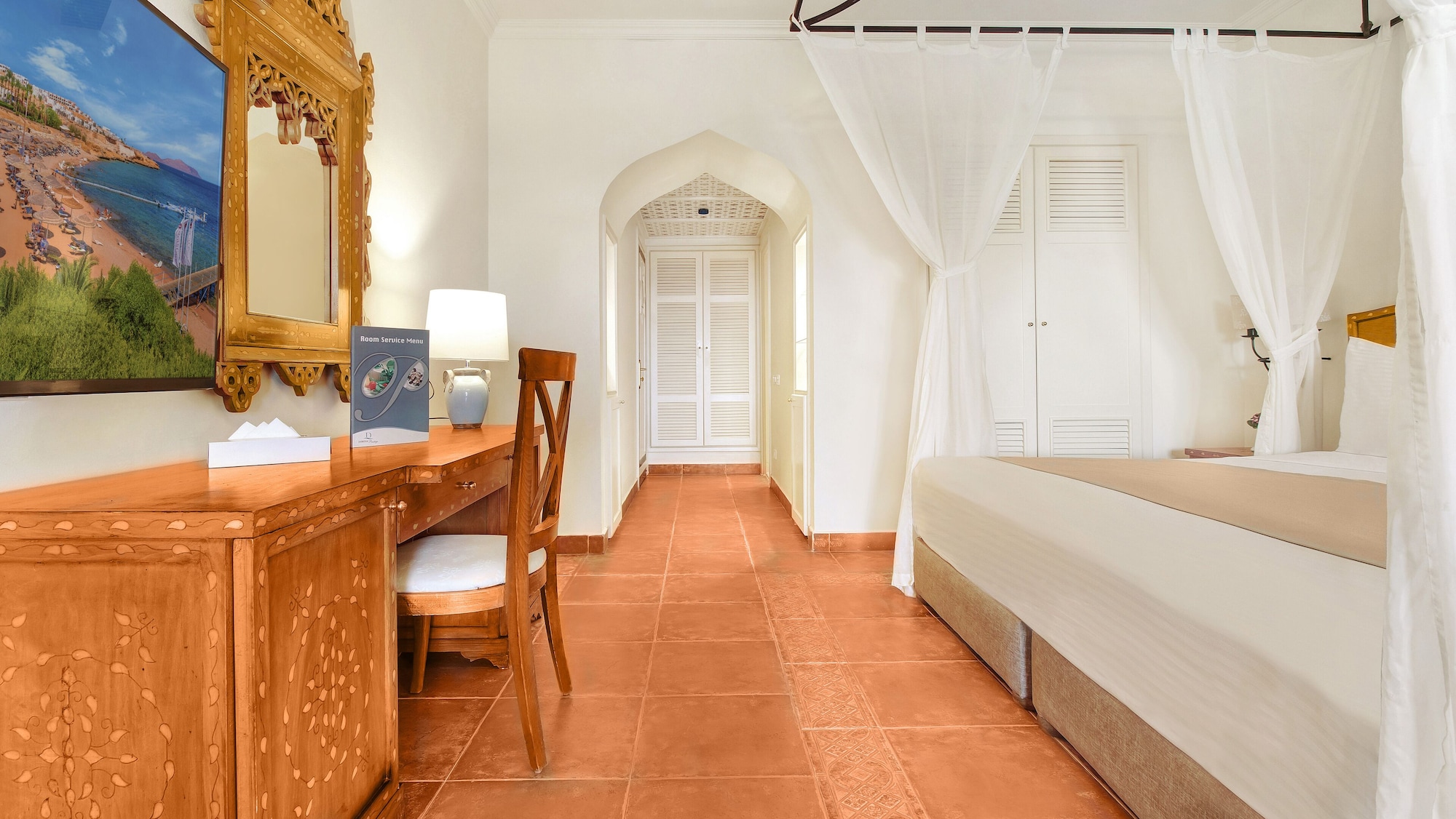 غرفة بريستيج ديلوكس بسرير كينج بإطلالة على البحر، TOP Domina Coral Bay Resort 3/7