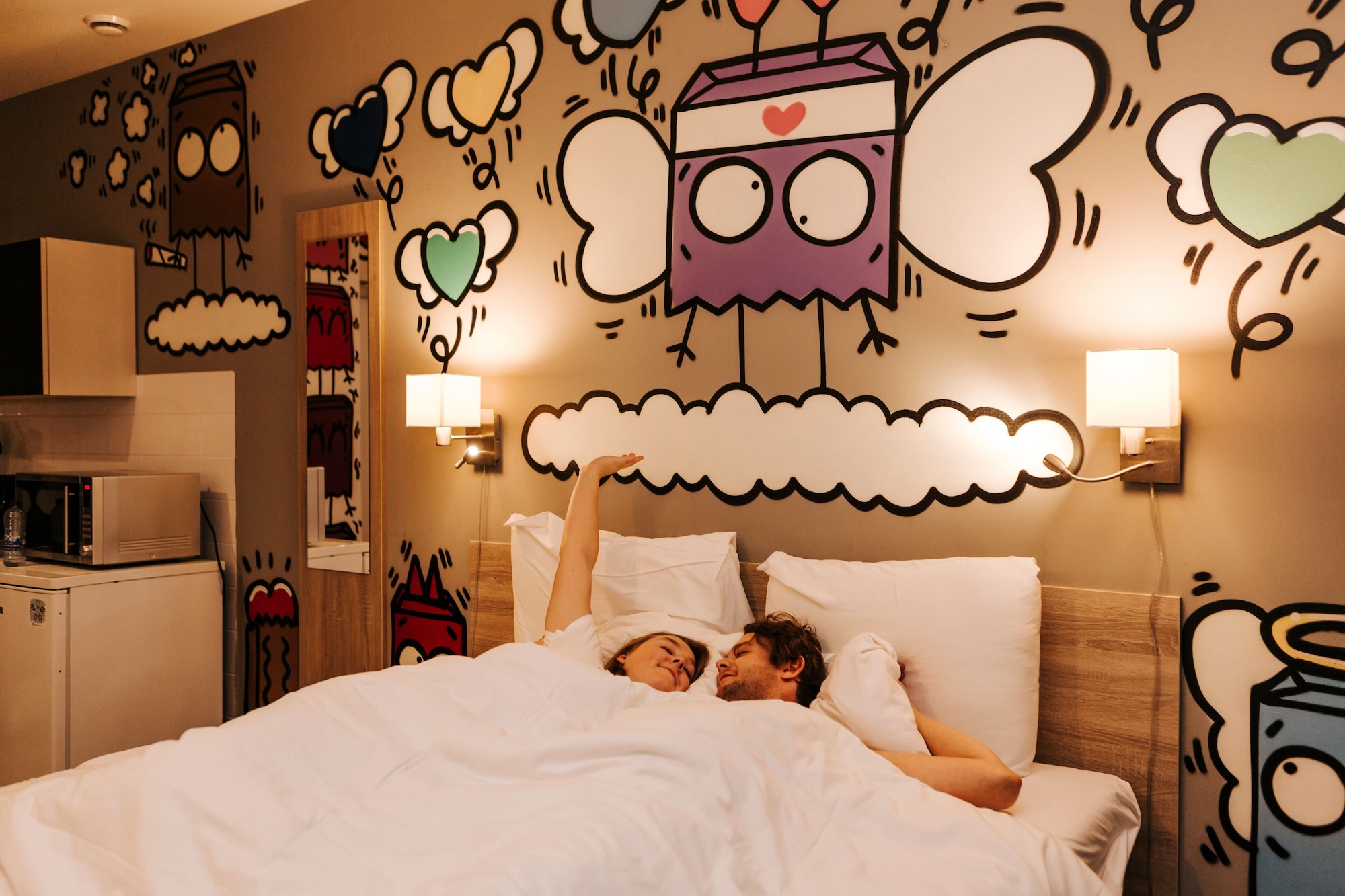 غرفة بسرير كينج، Amsterdam Teleport Hotel 5/8