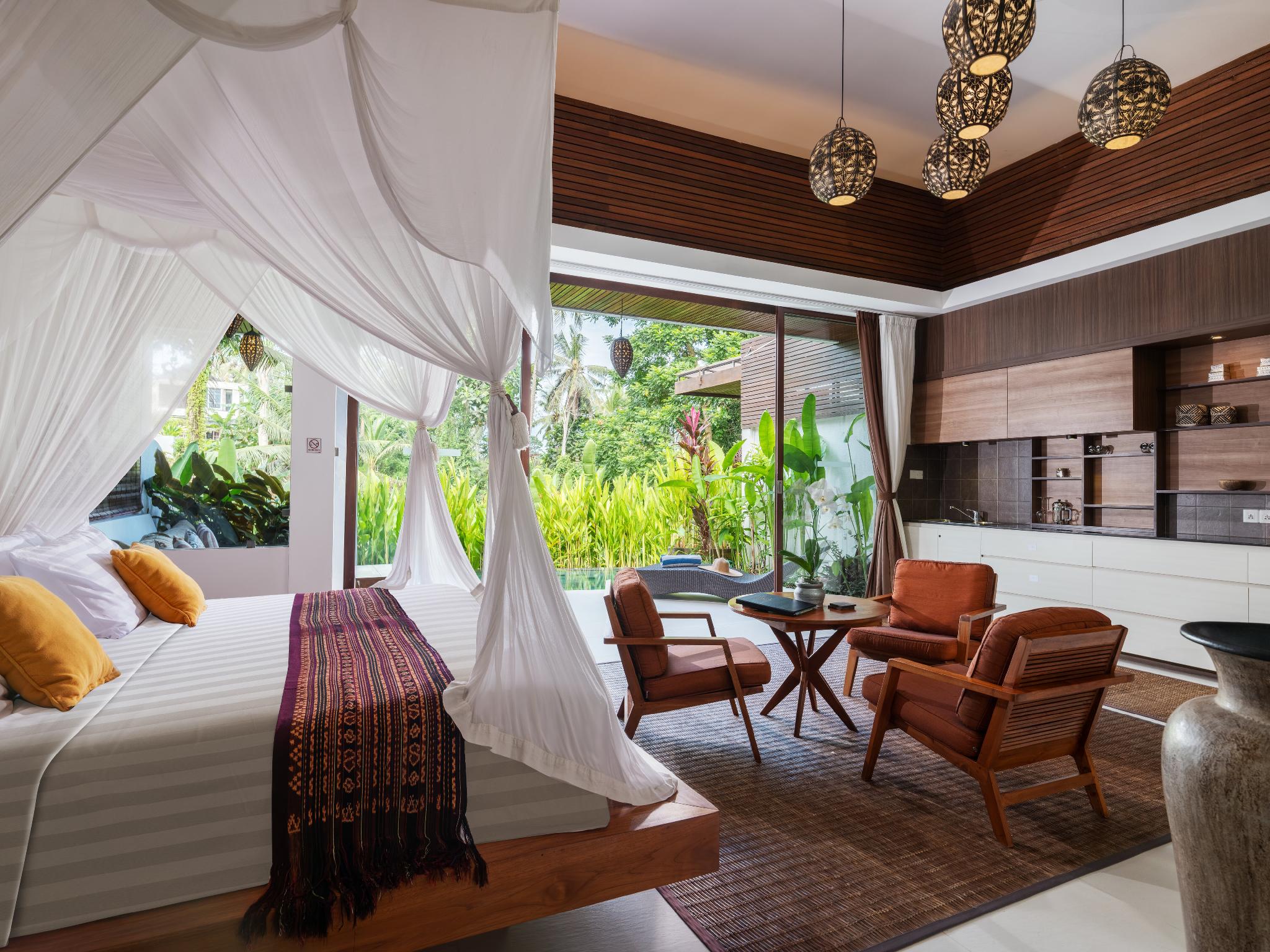 Pool, Deluxe, Villa, King Bed