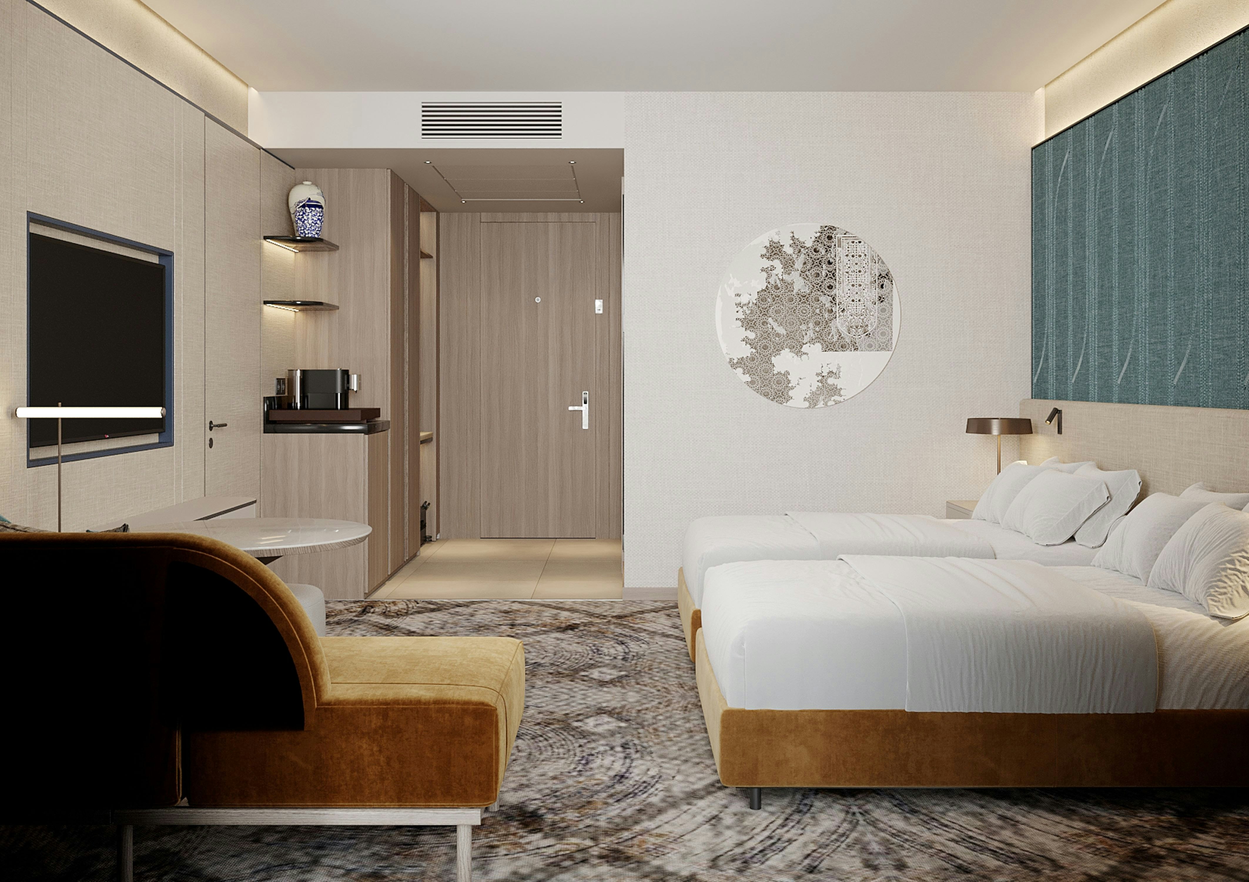 GUEST ROOM, TWIN BEDS