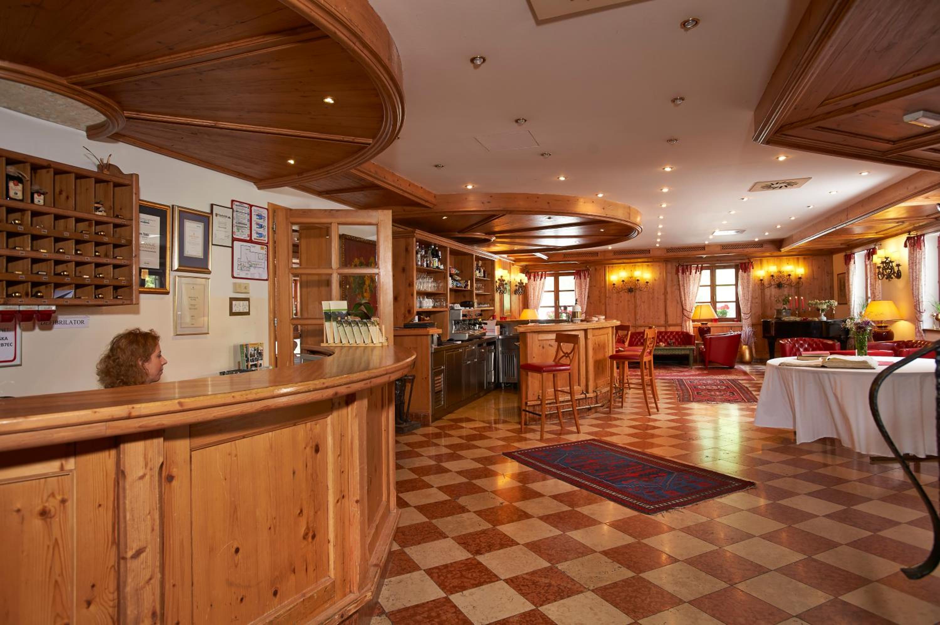 Lobby at Hotel Plesnik, Solcava