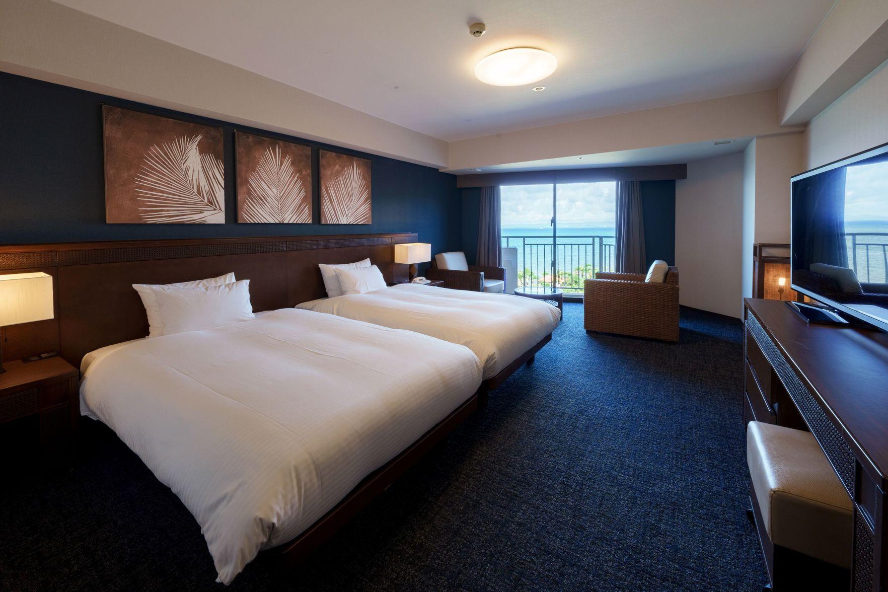 Room, 2 Double Beds, Ocean View, Ocean Wing
