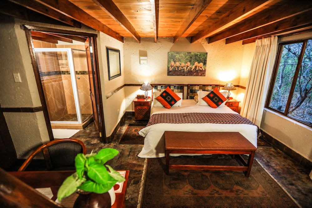 شاليه ديلوكس بإطلالة على الحديقة بغرفتي نوم، Grand Kruger Lodge And Spa 5/7