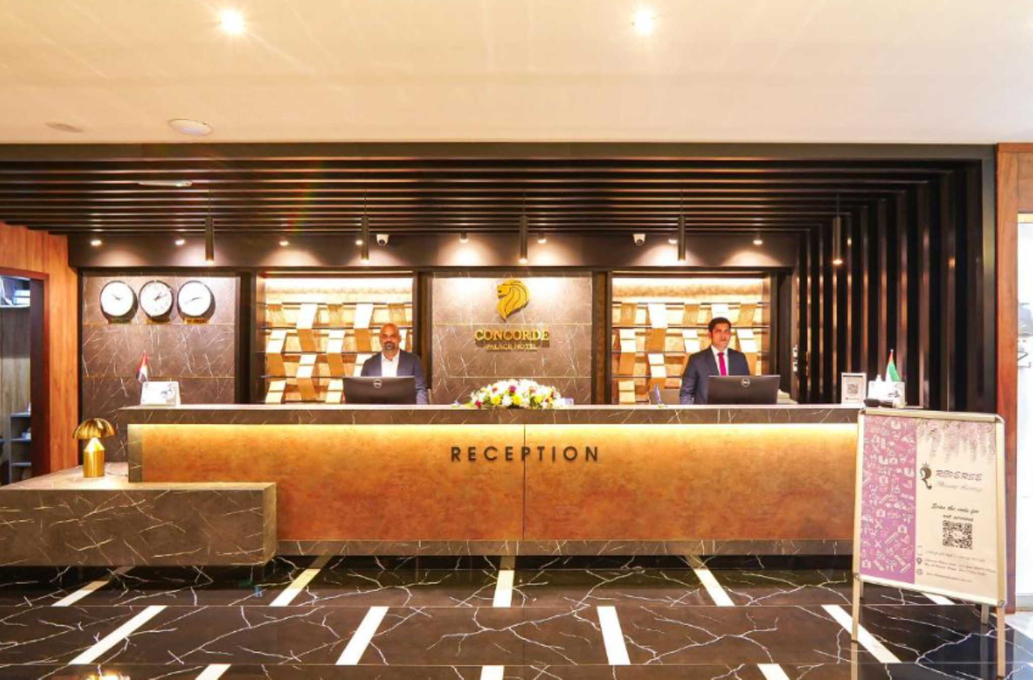 Lobby at Concorde Palace Hotel, DUBAI