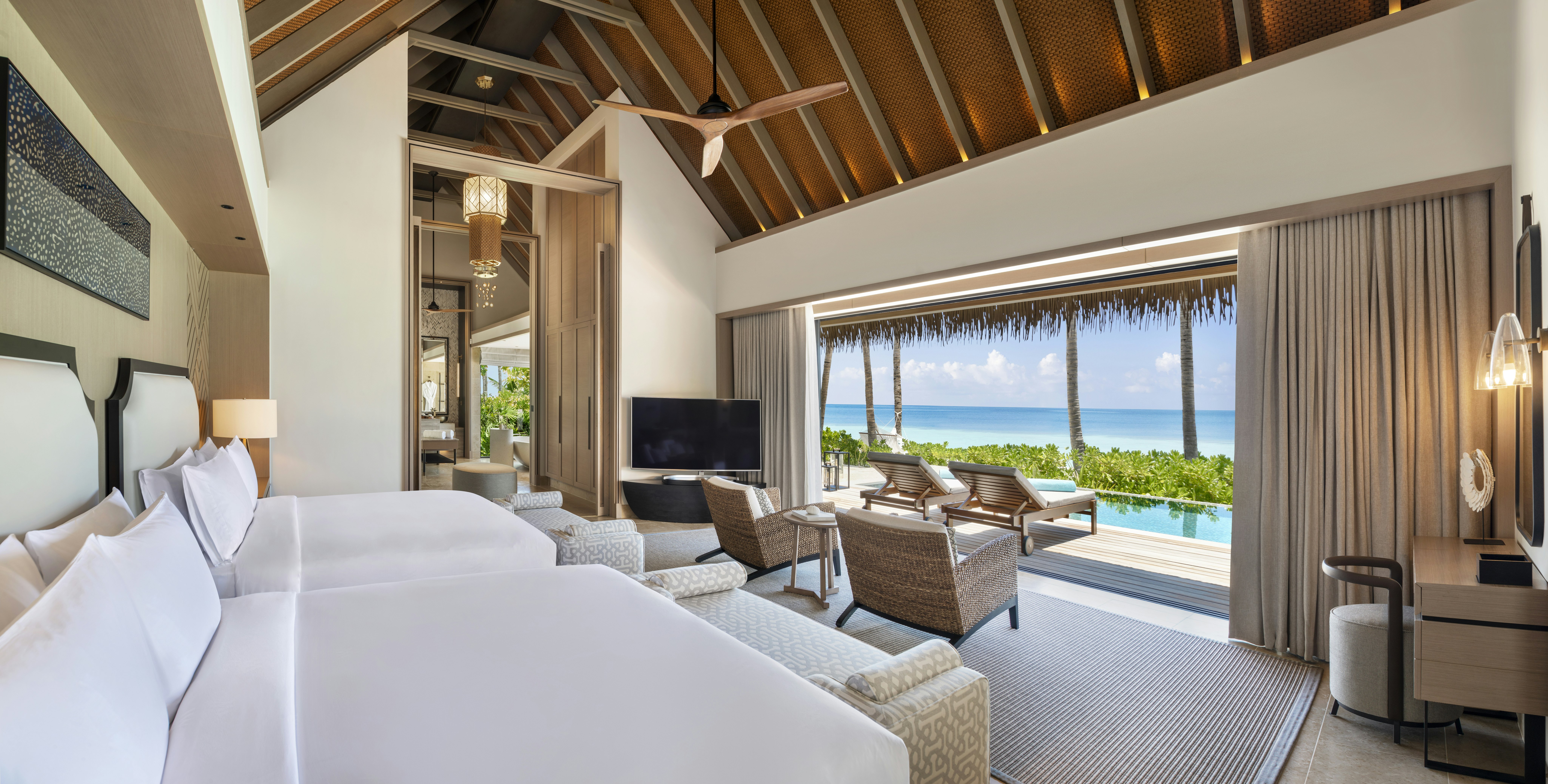 2 Bedrooms, Beach Villa, with Pool