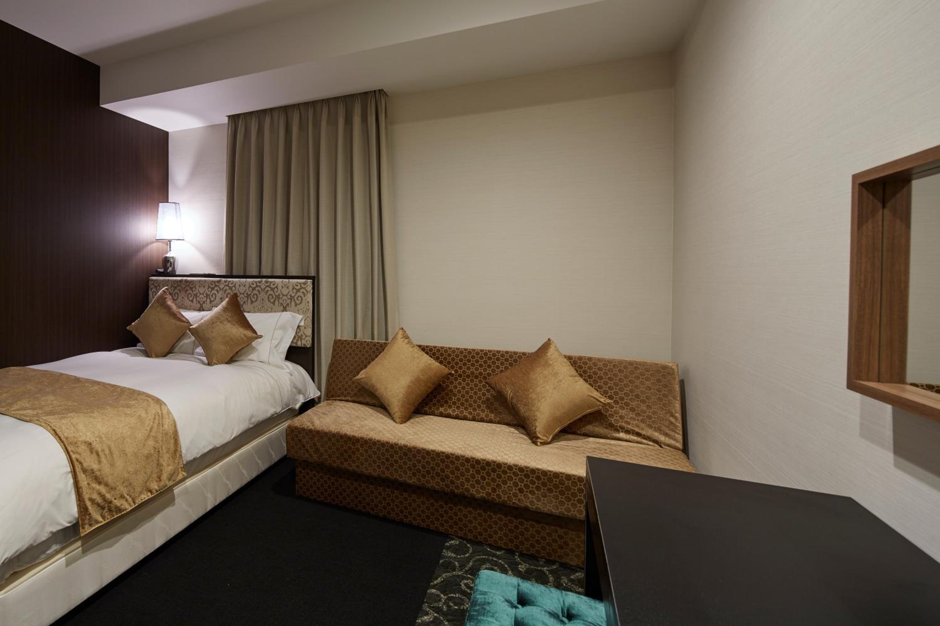 Adjoining, Double Bed, Sofa