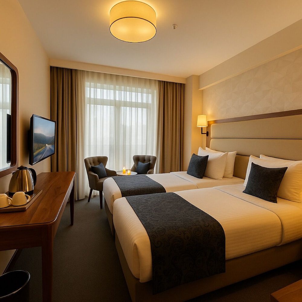 غرفة بسرير كوين بشرفة، Istanbul Midpoint Hotel 10/10