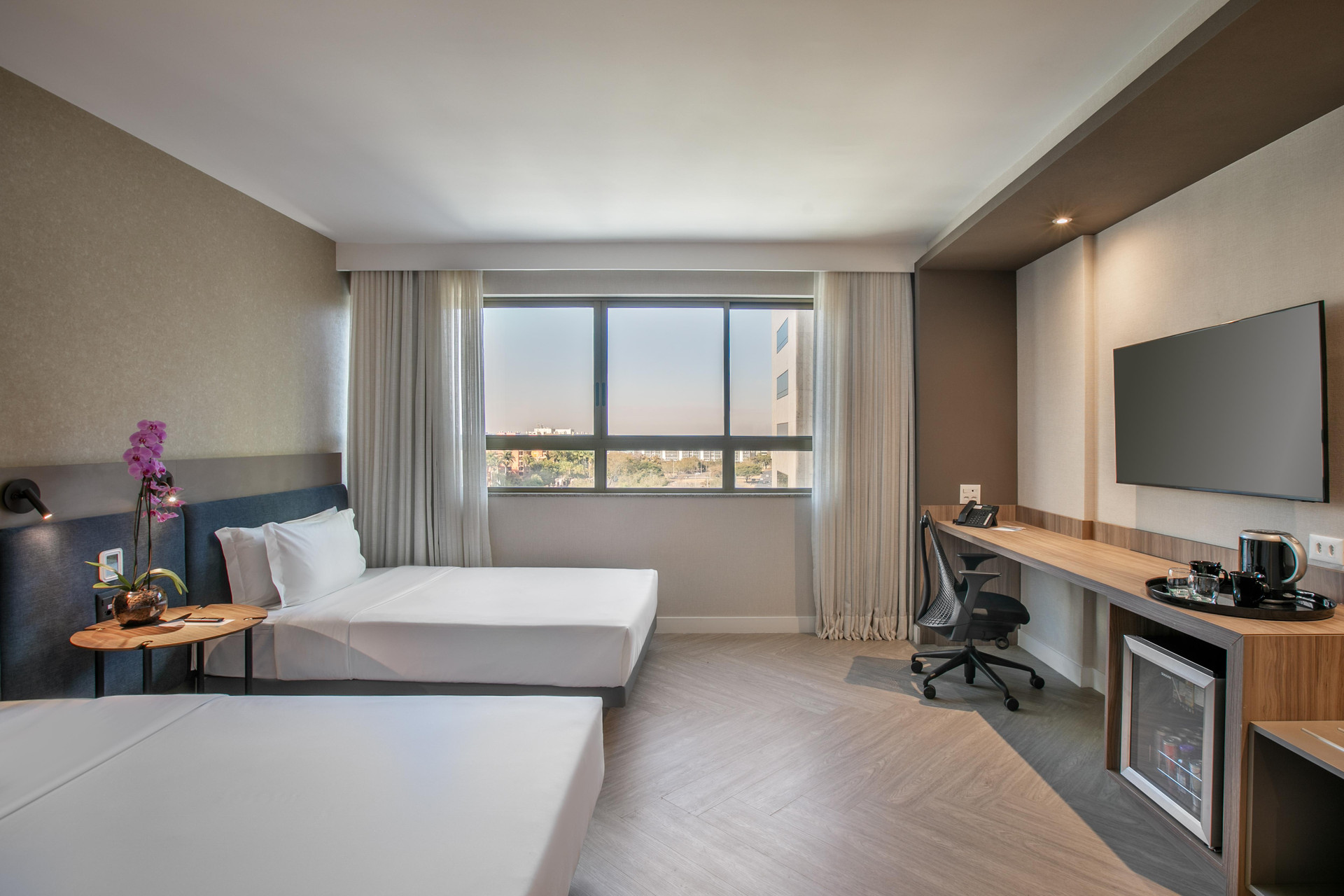 Premium, Twin Beds, Street View