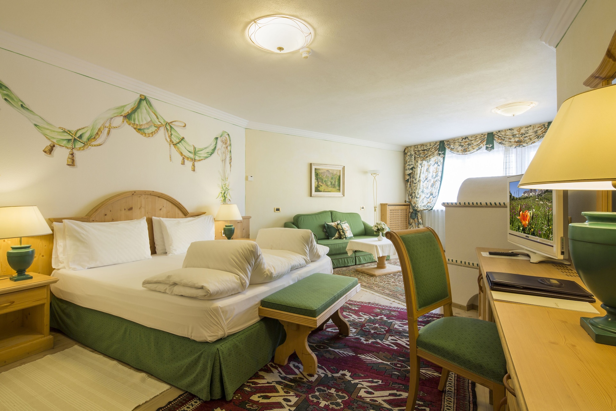 غرفة سوبيريور بسريرين منفصلين، Hotel Sassongher 2/3