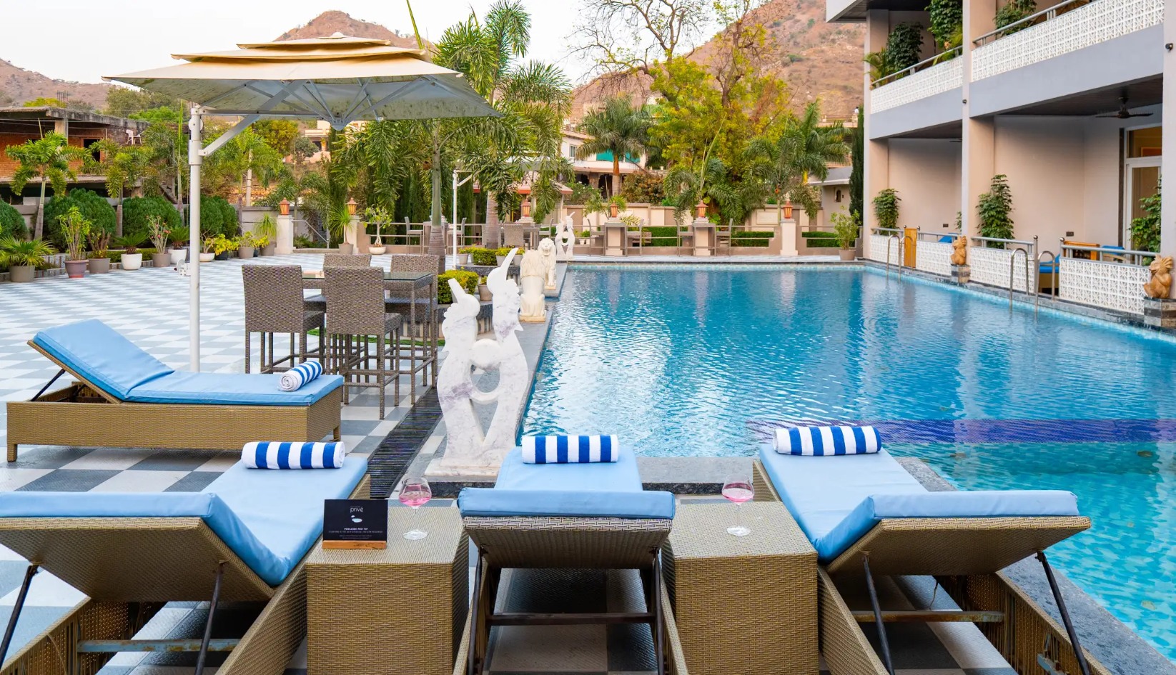 ELIVAAS Prive Mountain Creek Retreat 7 BHK With Pool, Game & Gym zone, Near Fatehsagar Lake 24/27