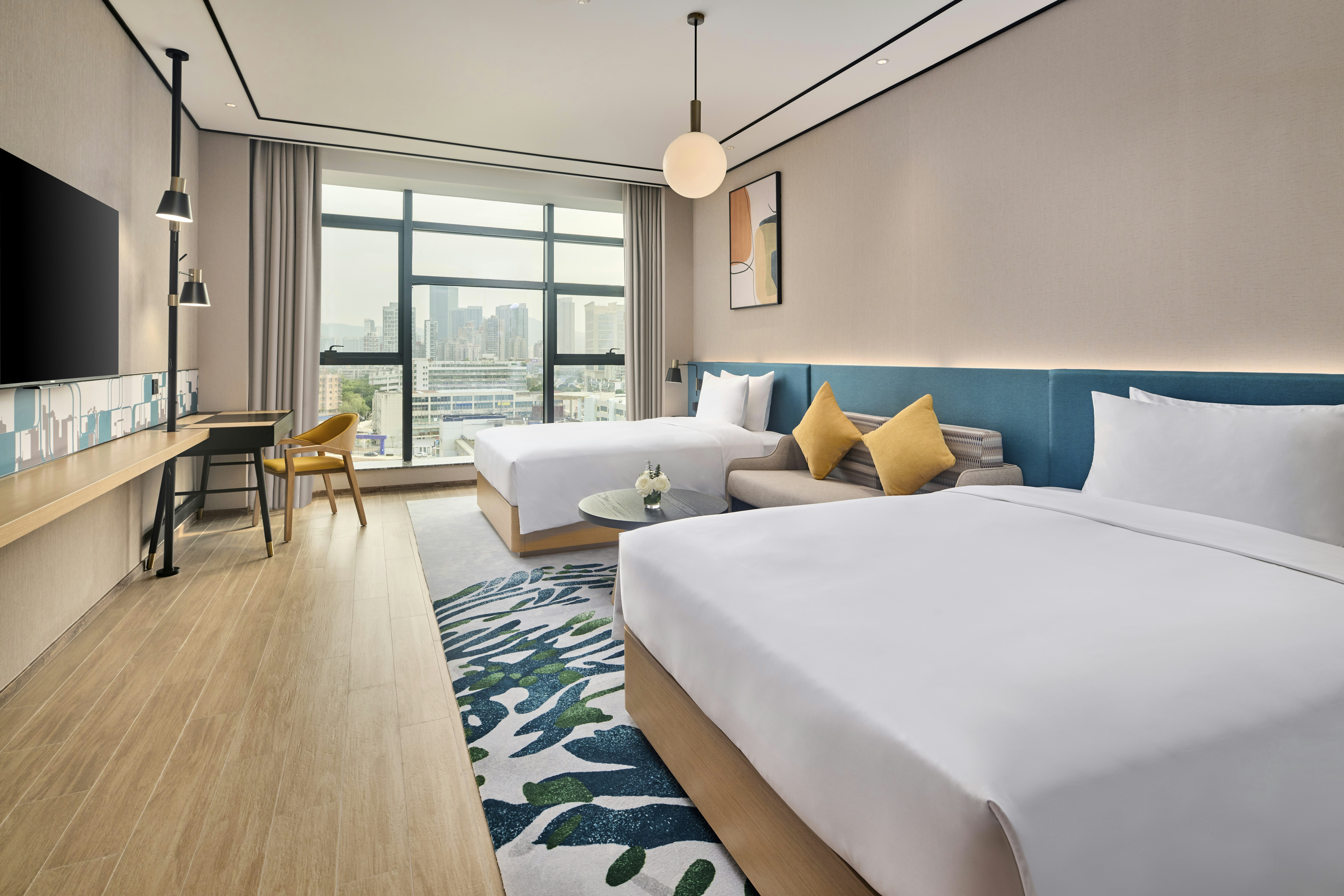 GUEST ROOM, TWIN BEDS, HIGH FLOOR