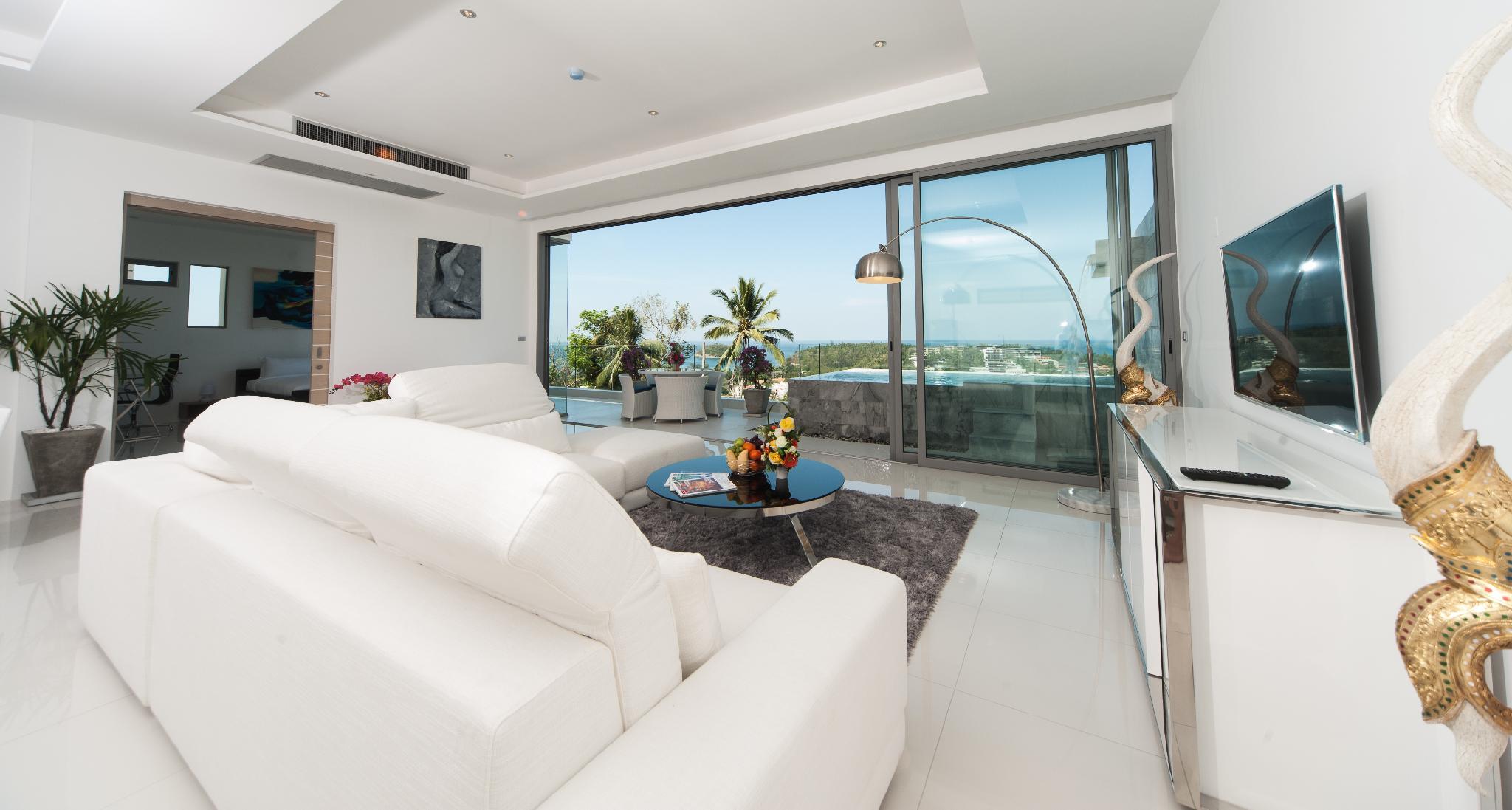 Sky, Villa, 1 Queen and 2 King Beds, Sea View