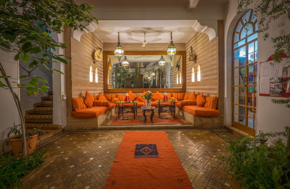 Lobby at Riad Sable Chaud, MARRAKECH