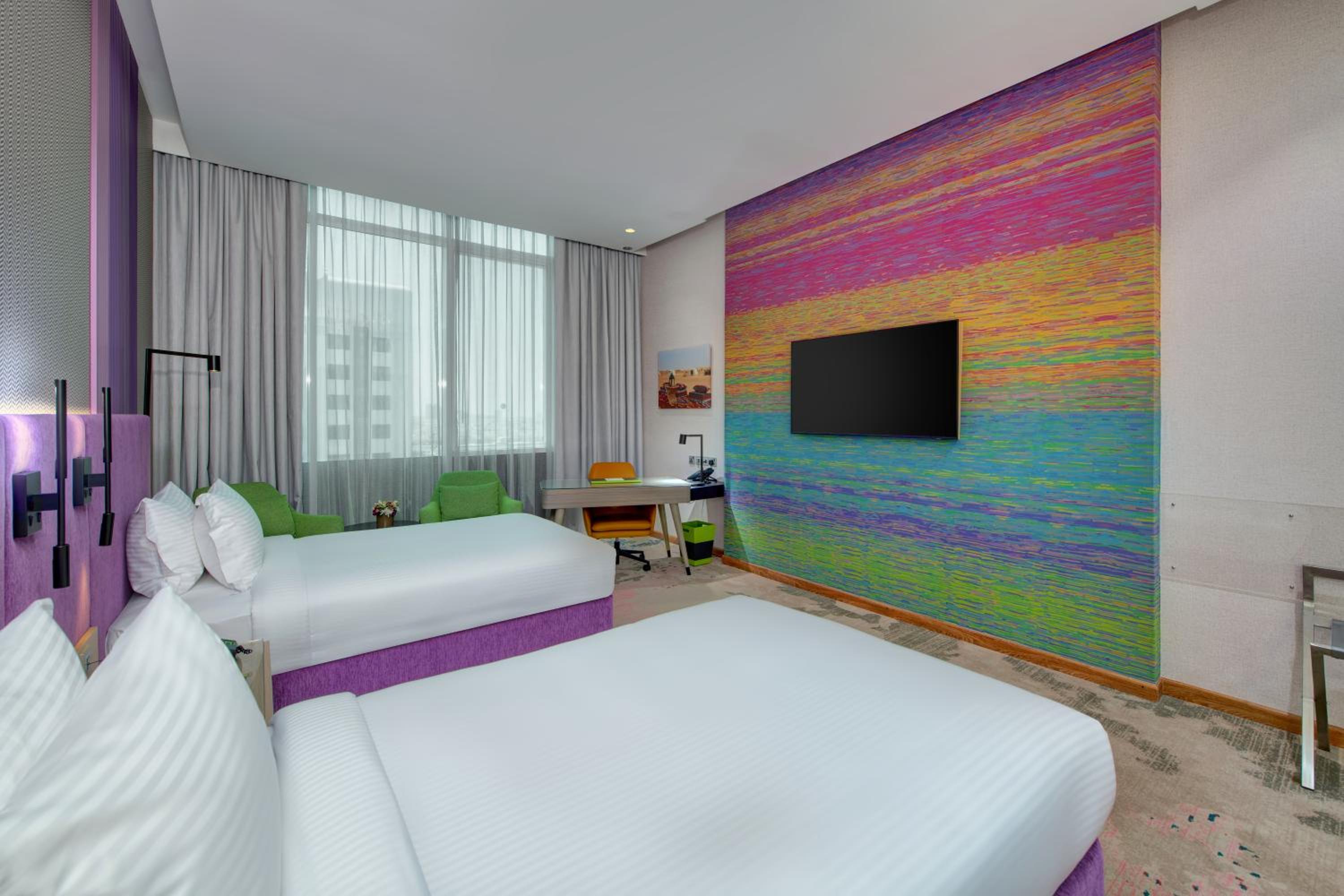 Room, Single Bed, City View