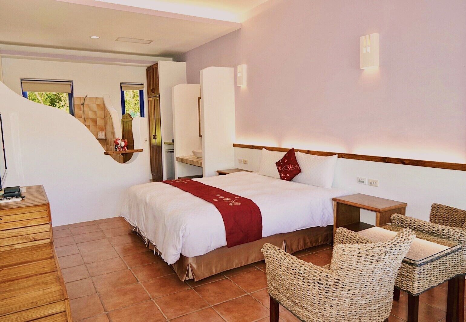 غرفة اقتصادية بسرير كينج بحوض استحمام، Againn garden resort 6/10