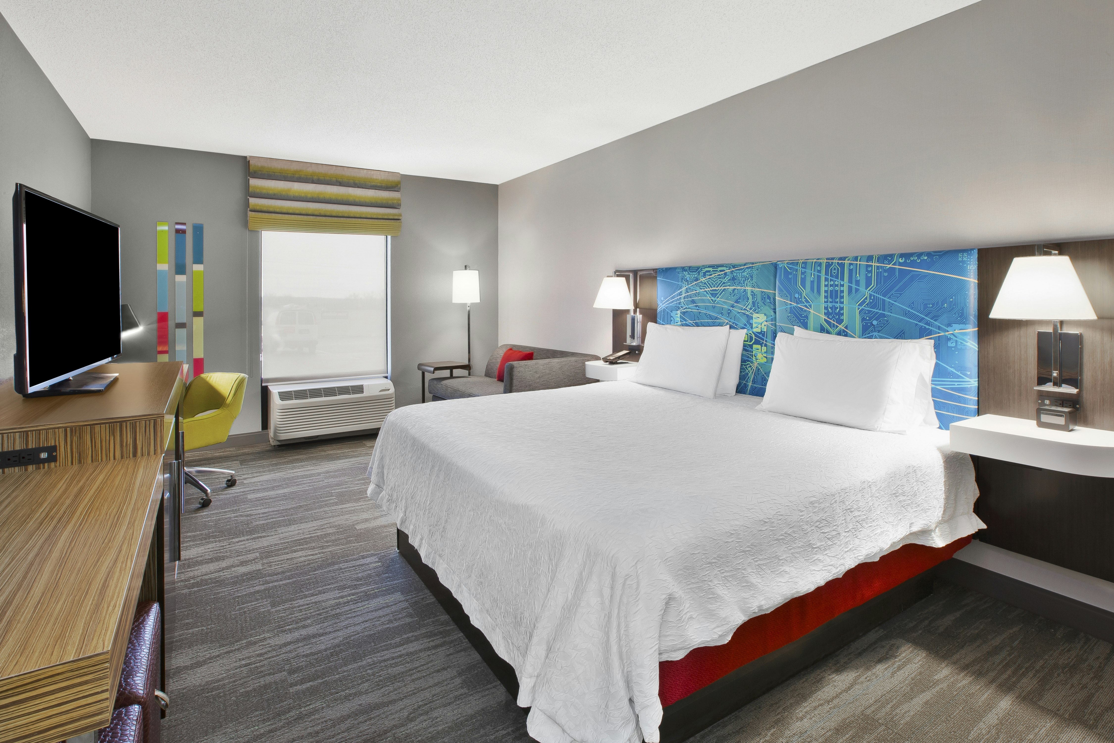 غرفة بسرير كينج لذوي الإعاقة، Hampton Inn & Suites Springboro/Dayton Area South 2/4