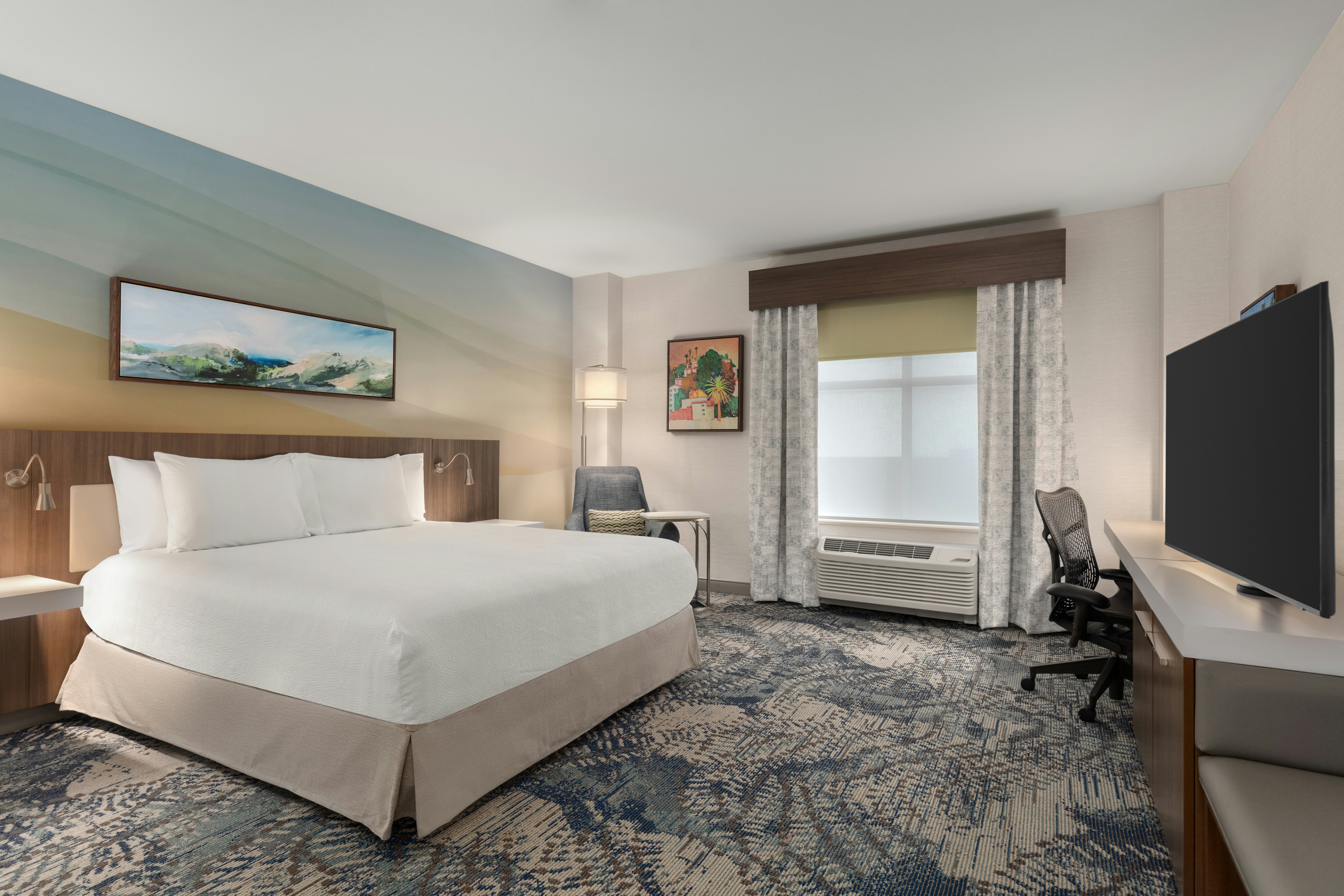 غرفة بسرير كينج بشرفة لذوي الإعاقة، Hilton Garden Inn Santa Barbara/Goleta 4/9