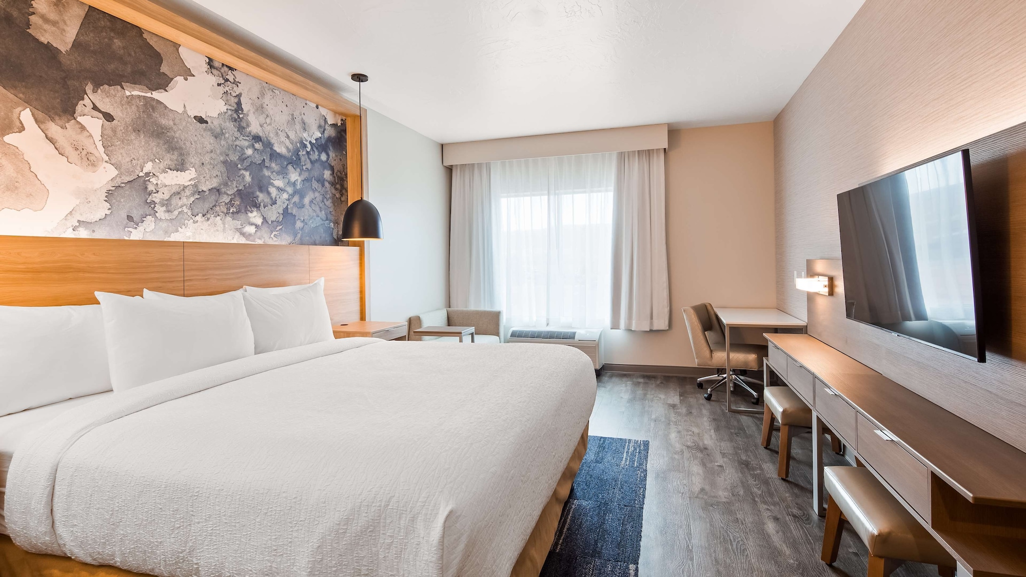 غرفة قياسية بسرير كينج يُسمح فيها بالحيوانات الأليفة