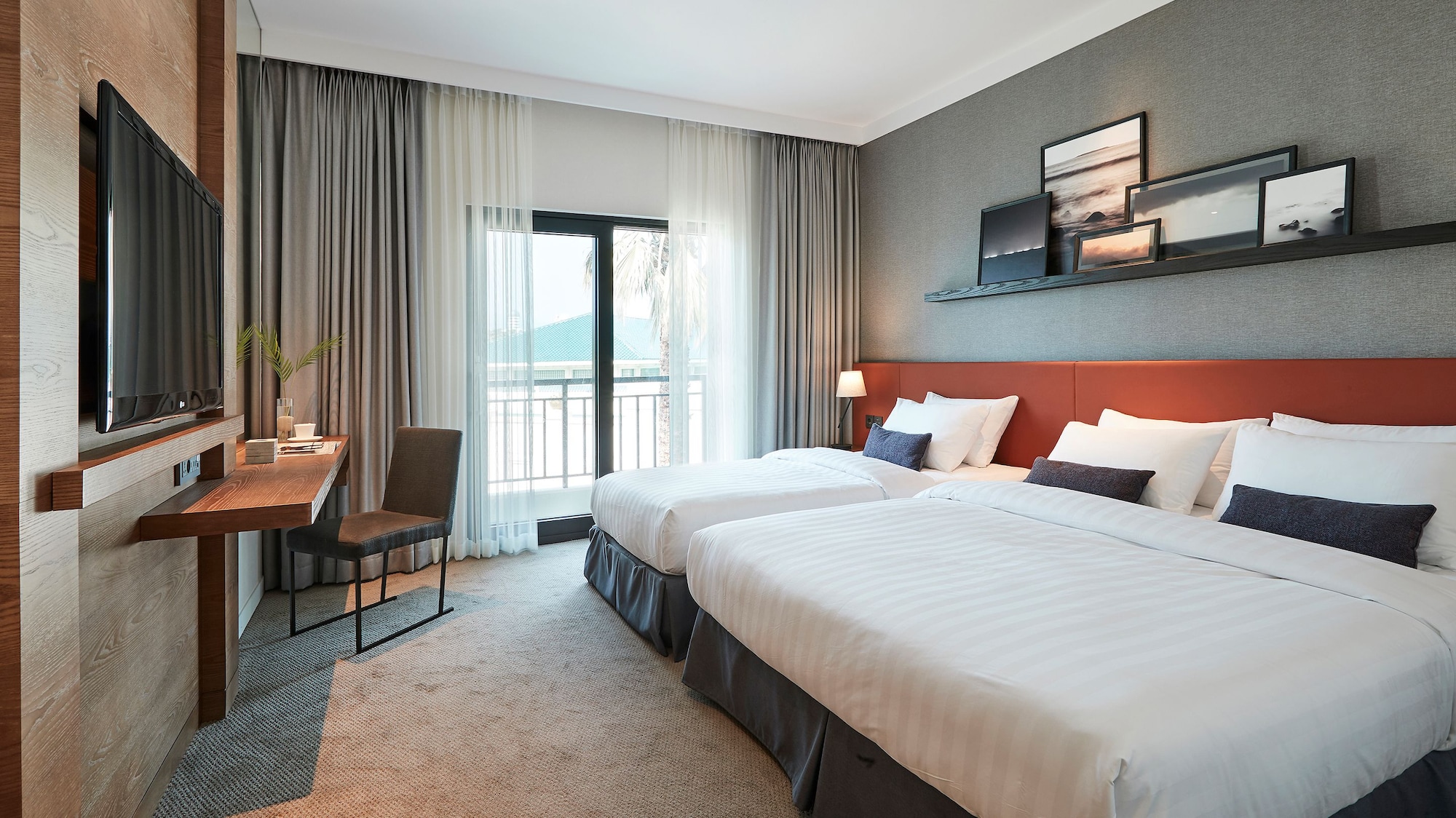 Deluxe, Family, 1 Double and 1 Single Bed, Pool Access