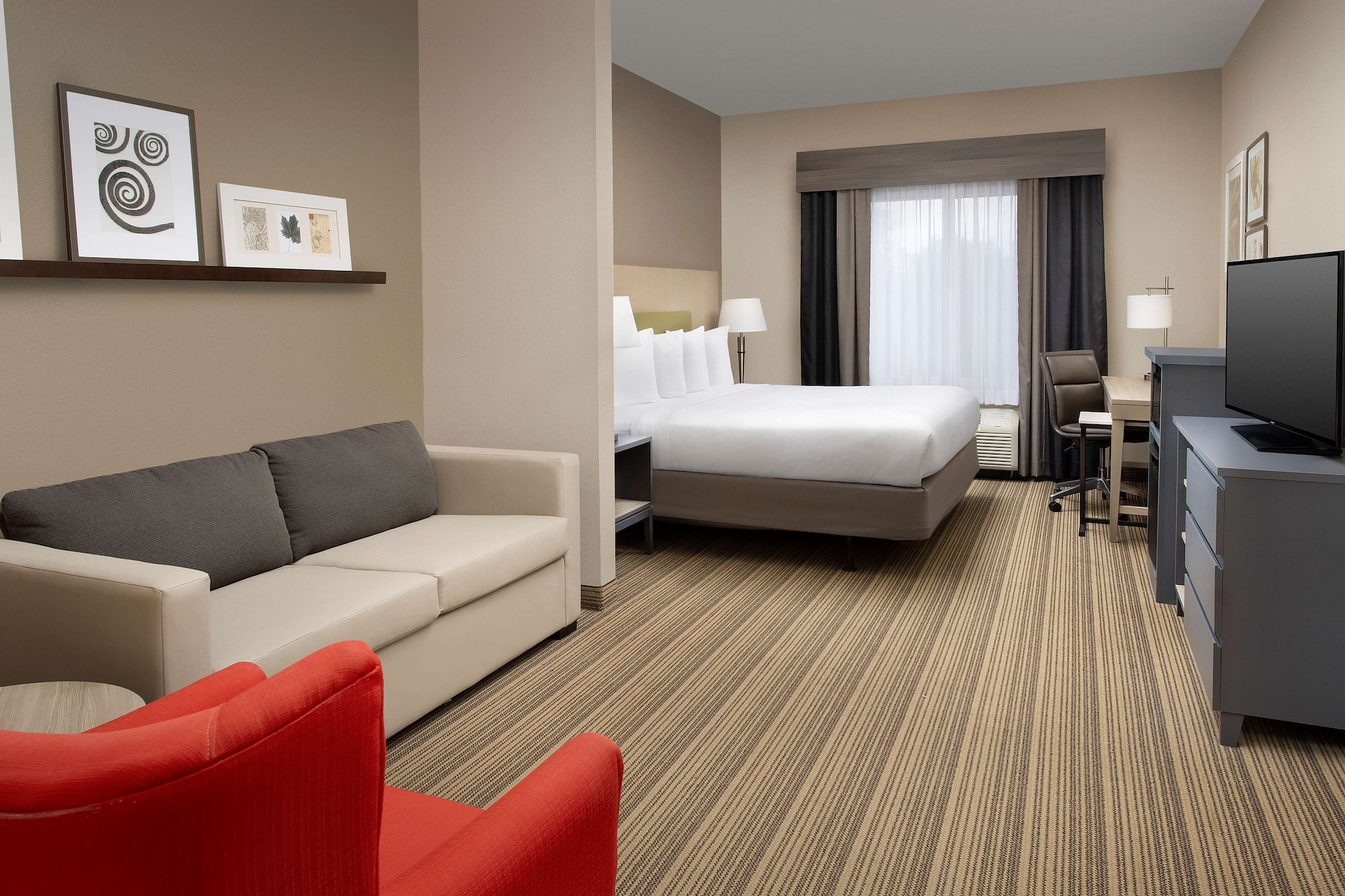 جناح استوديو بسرير كينج مع أريكة، Country Inn & Suites By Radisson Gainesville FL 2/9