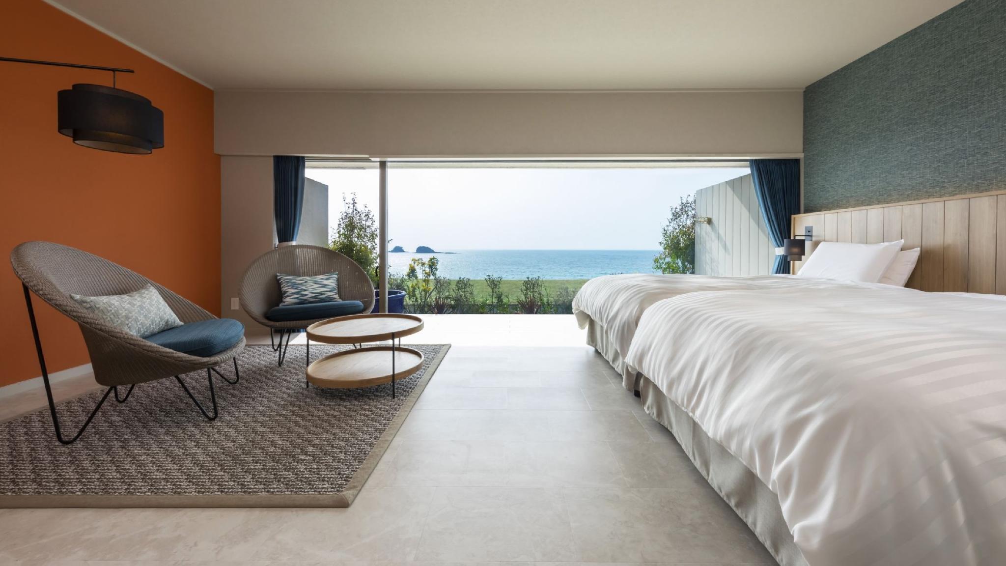 Semi Room, Premium, 2 Semi Double Beds, Ocean View, 2 Sofa, Outdoor Bath