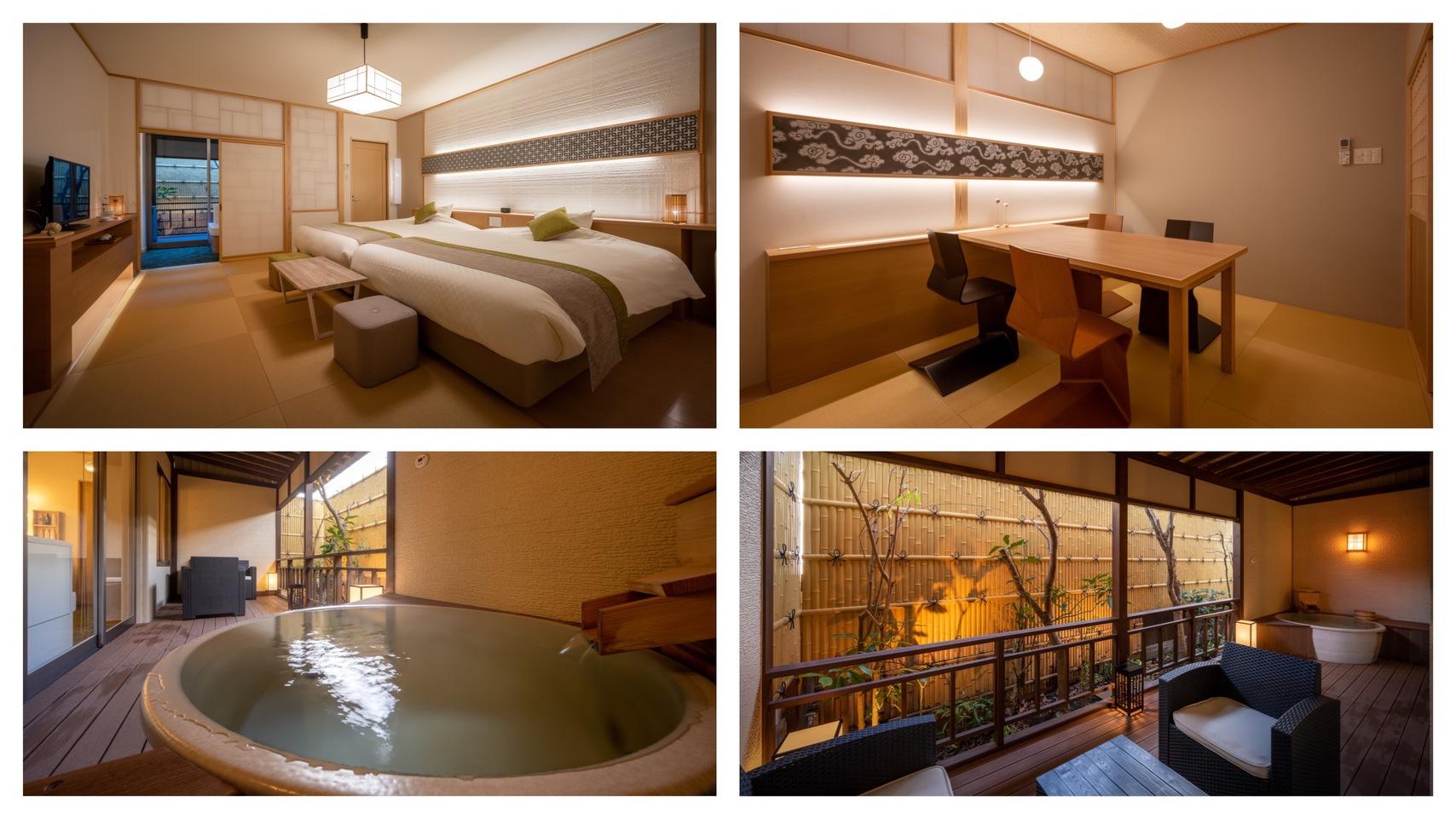 Japanese, Twin Beds, Outdoor Bath