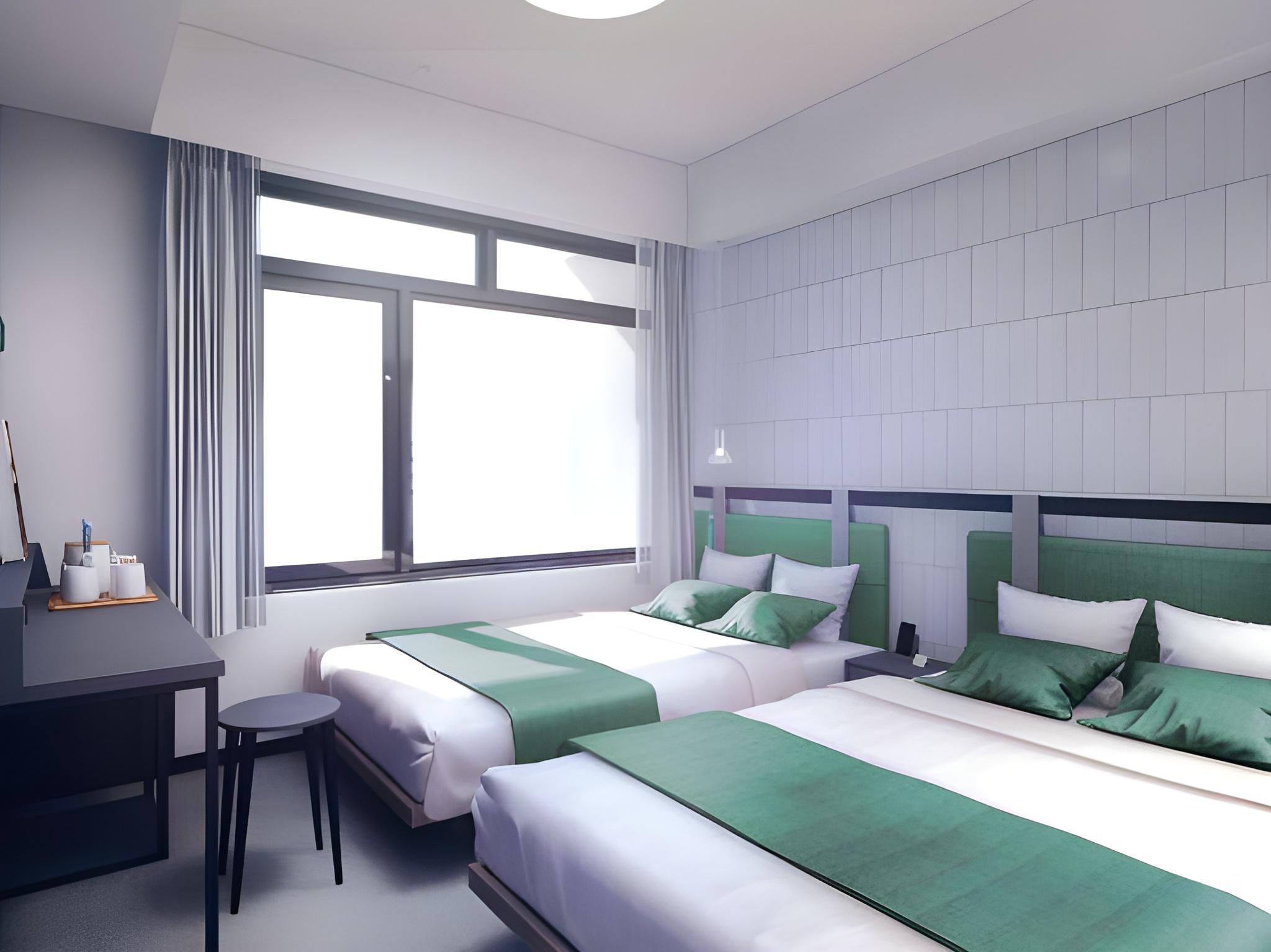 Semi Room, 2 Semi Double Beds