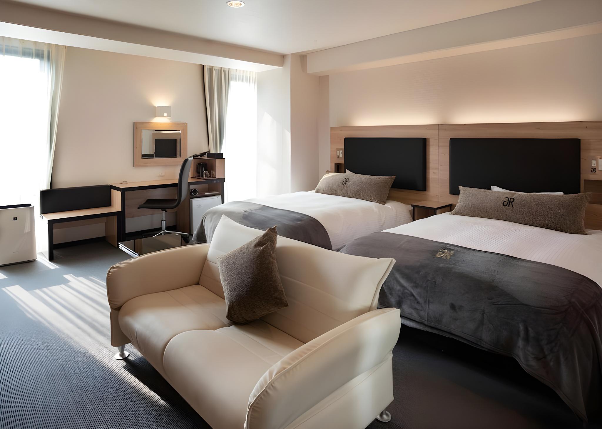 Semi Room, Quadruple, 4 Semi Double Beds, Smoking