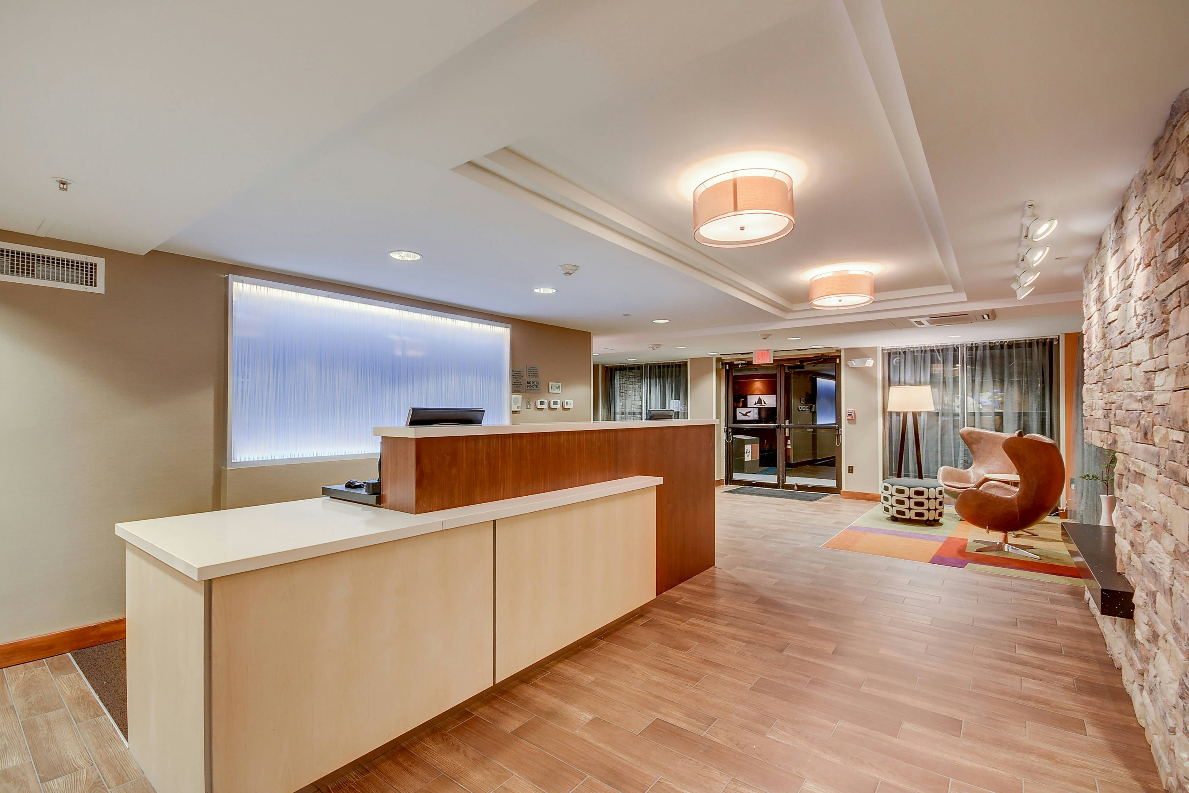 Lobby at Fairfield Inn By Marriott Boston Woburn Burlington, WOBURN - MA
