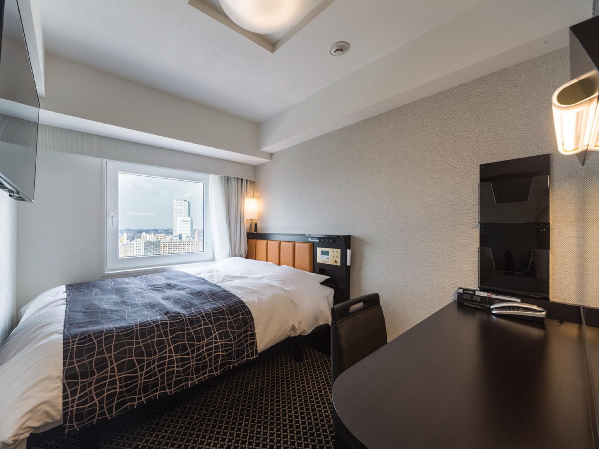 Semi Room, Semi Double Bed, City View, Small, High Floor