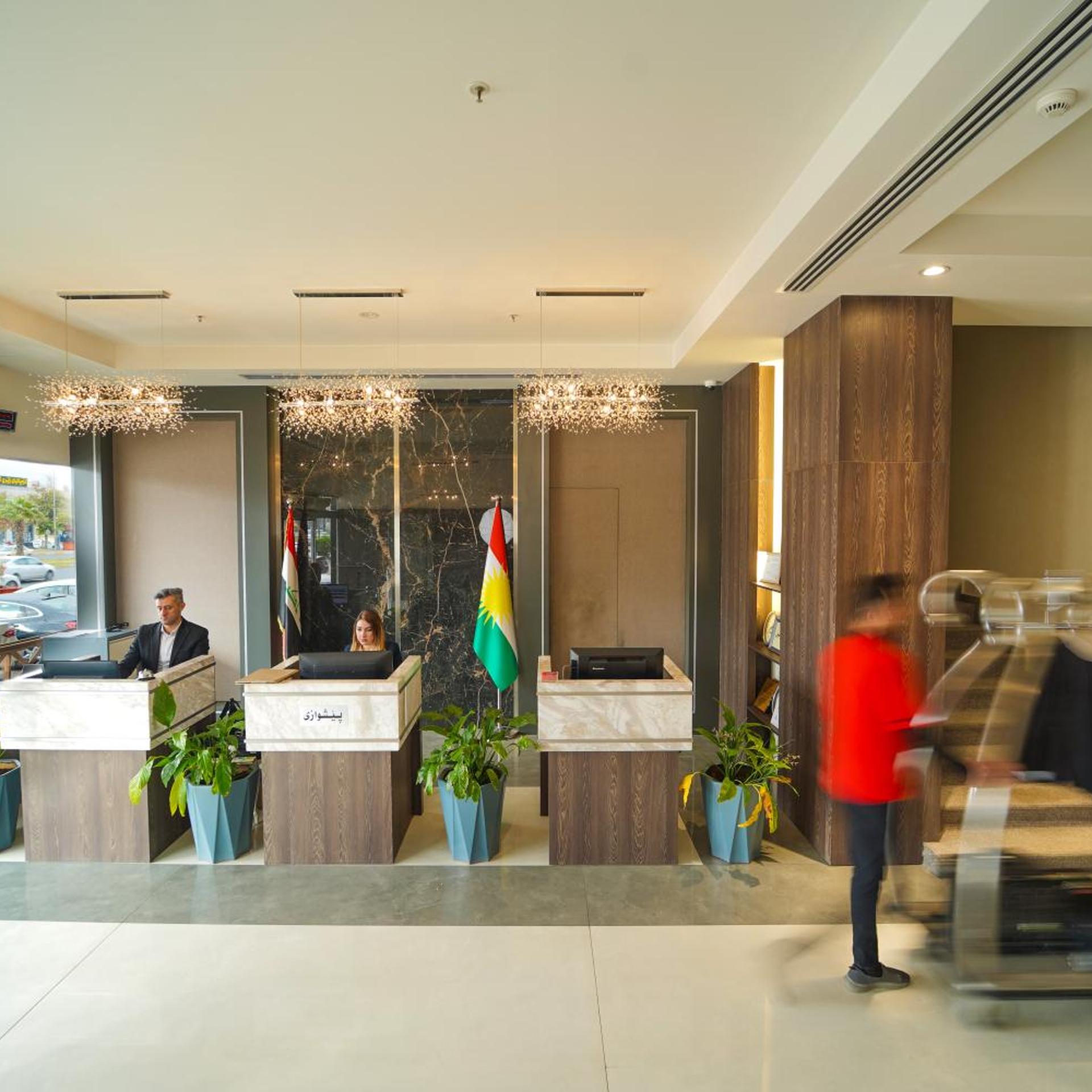 Lobby at Darin Plaza Hotel Erbil, ERBIL