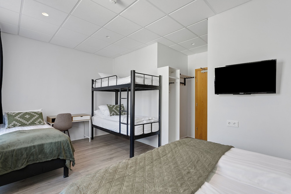 غرفة عائلية بأسرّة بطابقين وثلاثة أسرّة، Hotel Heidmork 8/10