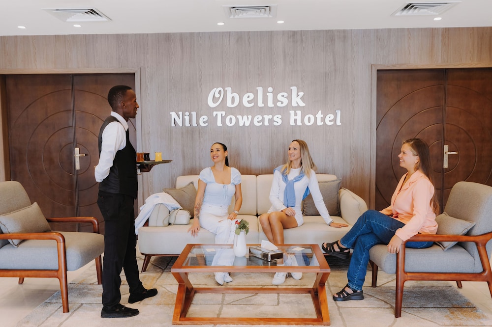 Lobby at Obelisk Nile Towers, ASWAN