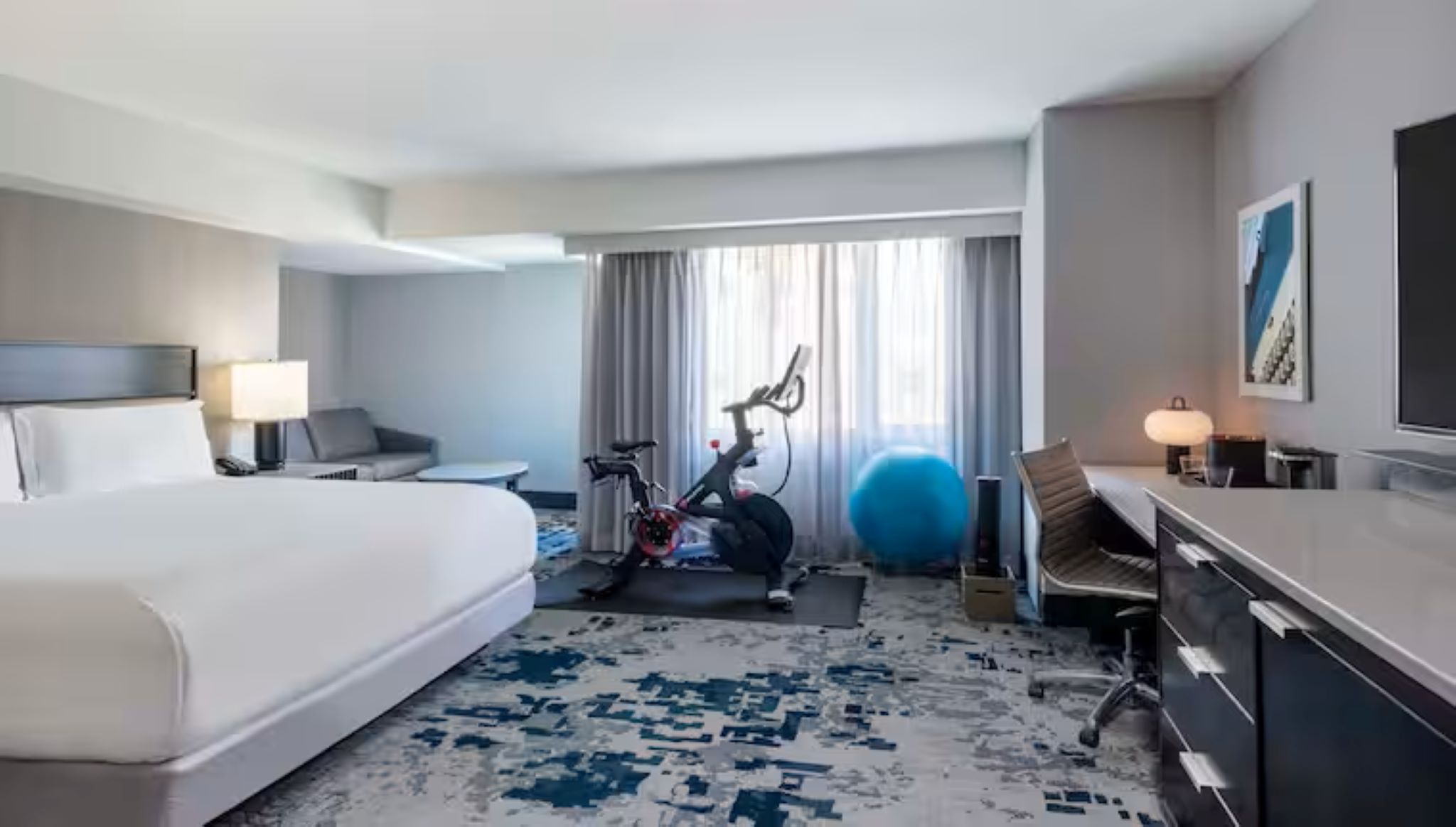 Room, King Bed, Peloton, Corner