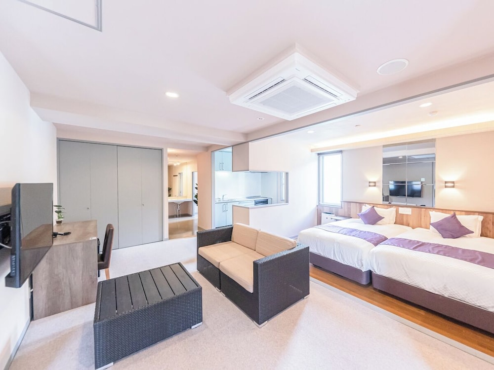 Japanese Western, Japanese, Modern, Suite, Twin Beds, Outdoor Bath