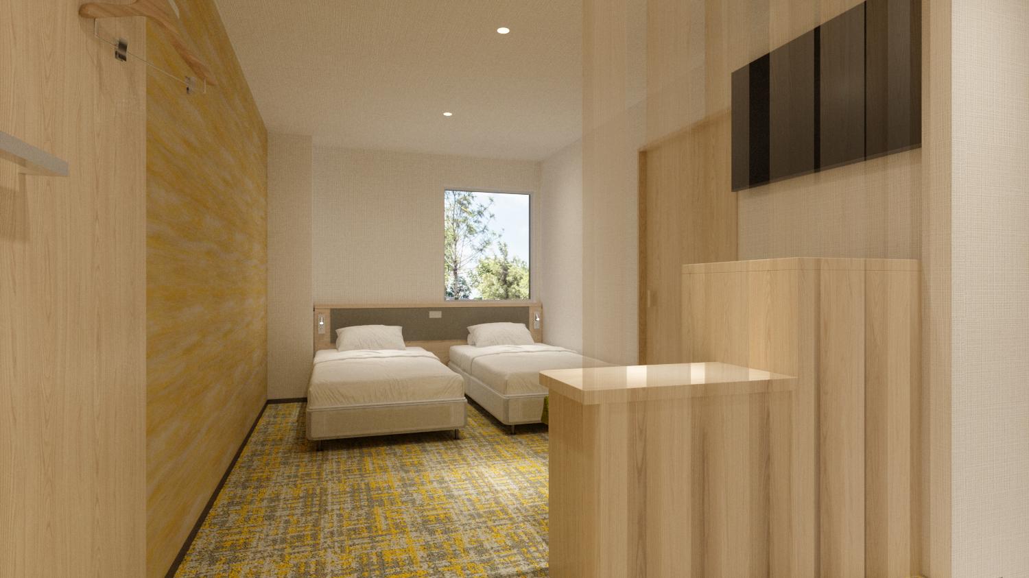 Renovated, Superior, Twin Beds