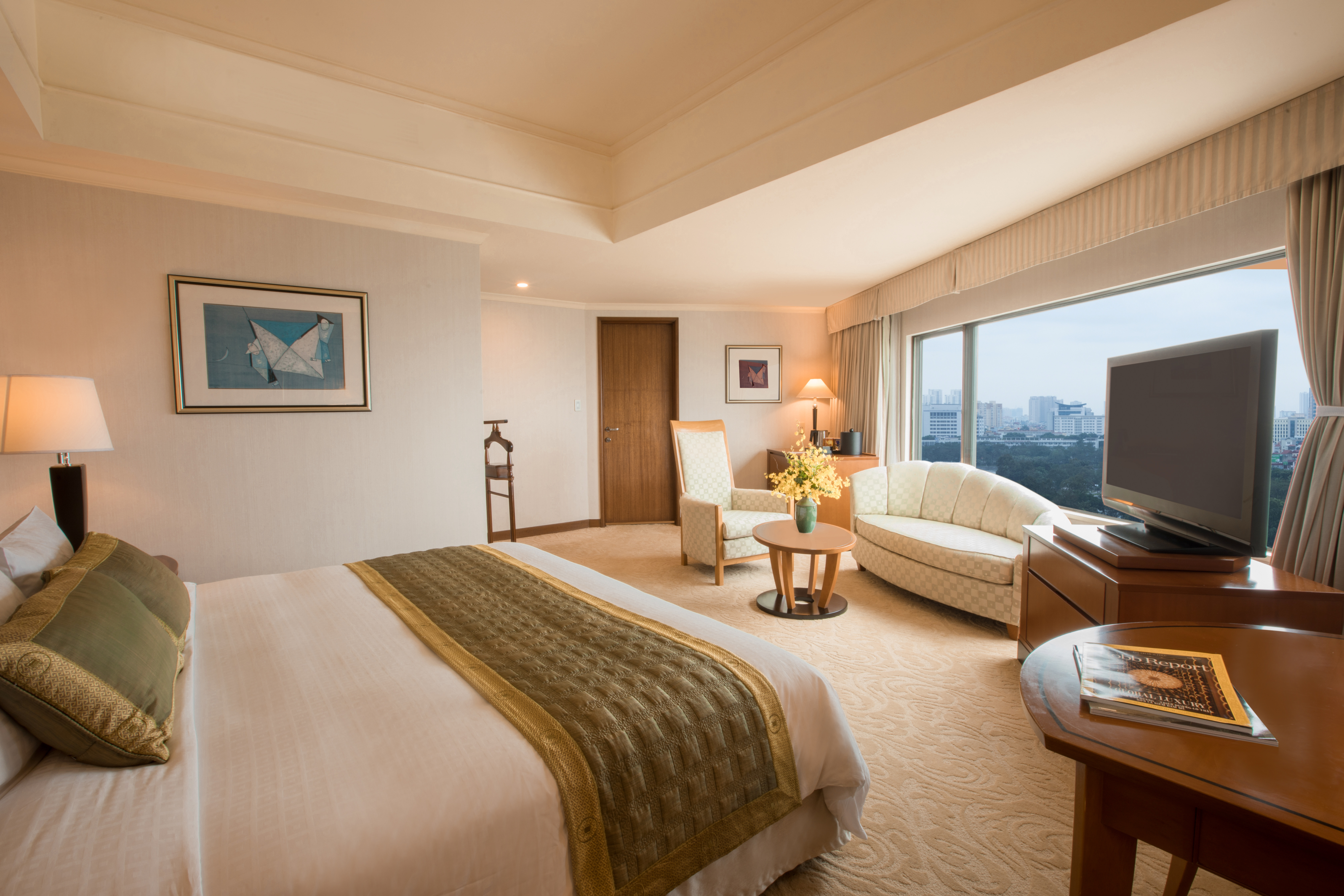 غرفة تنفيذية بسرير مزدوج بإطلالة على المتنزه، Hotel Du Parc Hanoi 4/7
