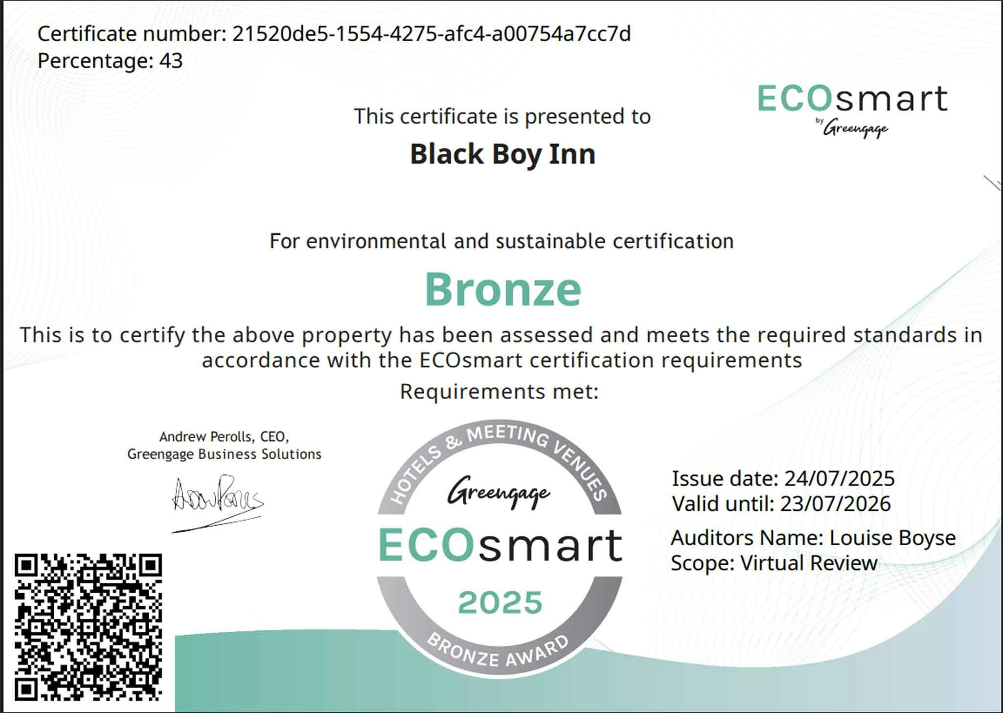BLACK BOY INN 42/50