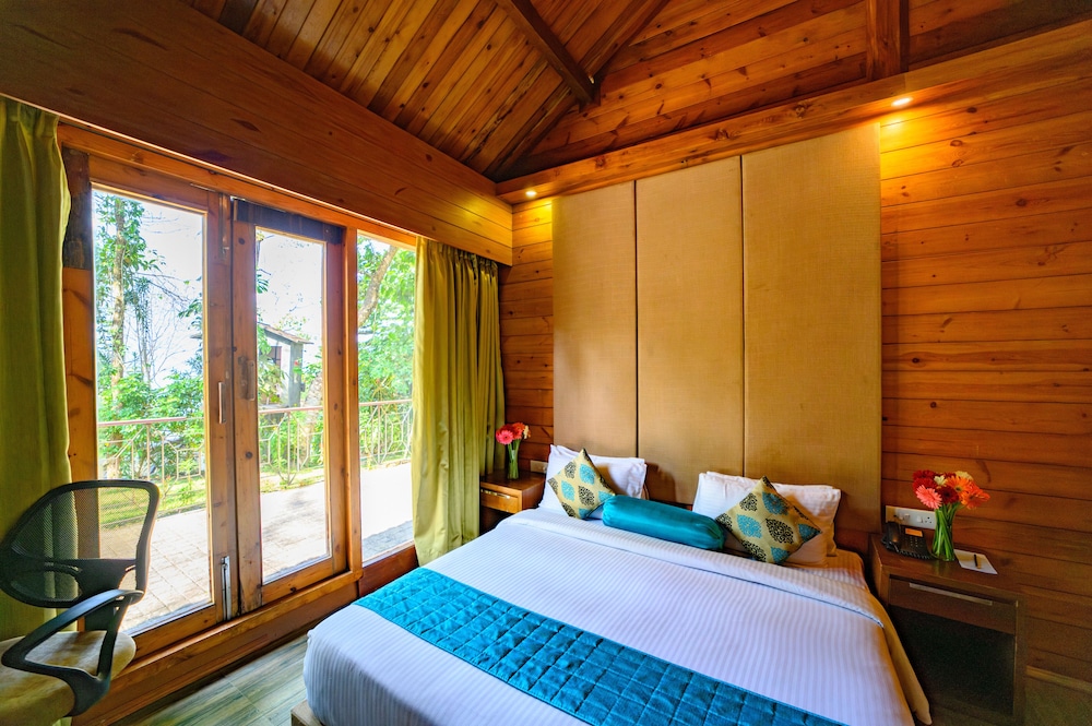 Wooden, Cottage, Double Bed