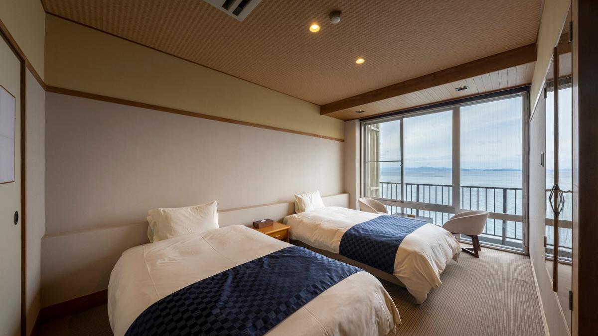 Japanese Western, Twin Beds, Tatami, South Wing