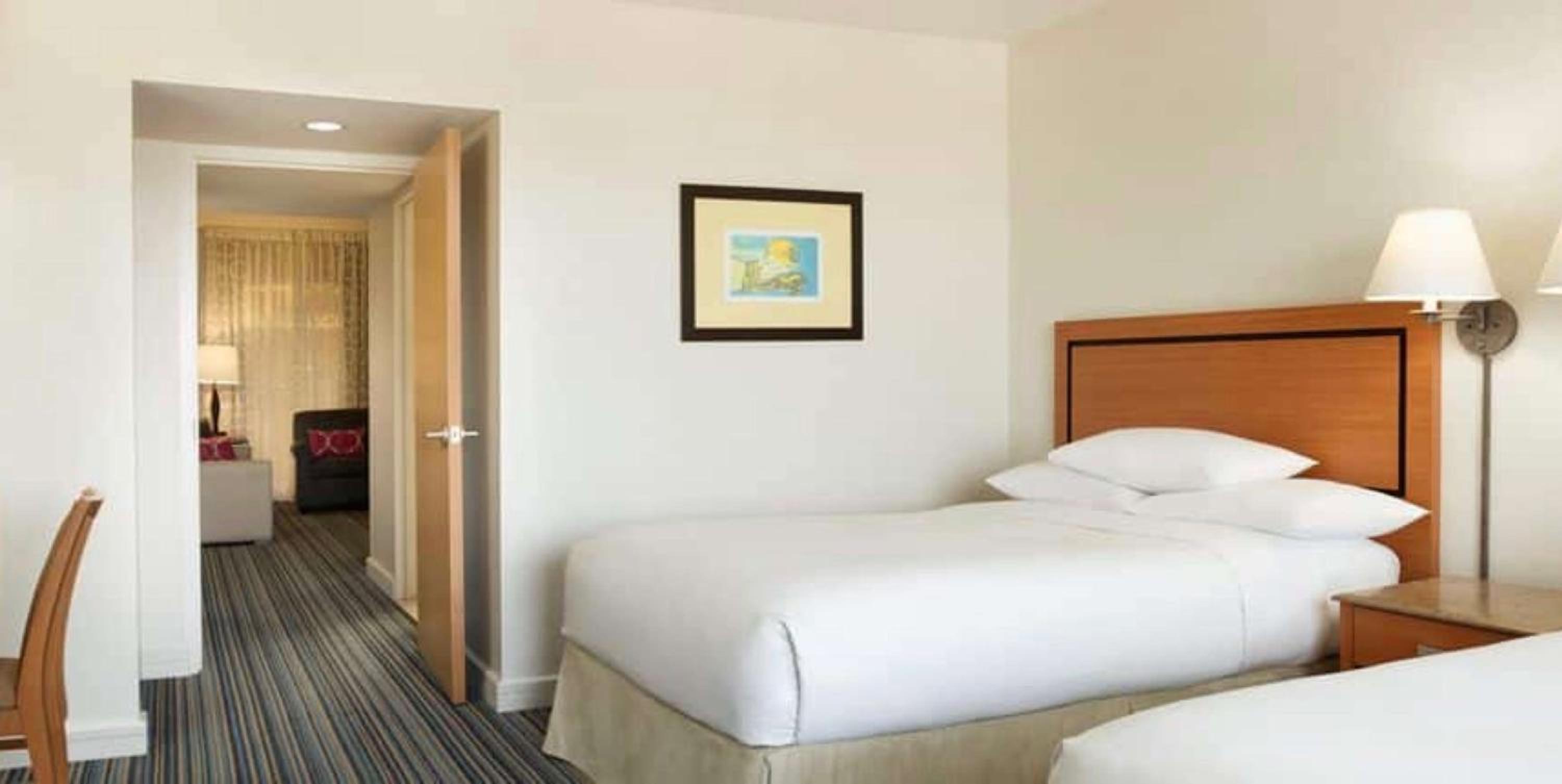Suite, 2 Double Beds, Partial Ocean View, Sofa