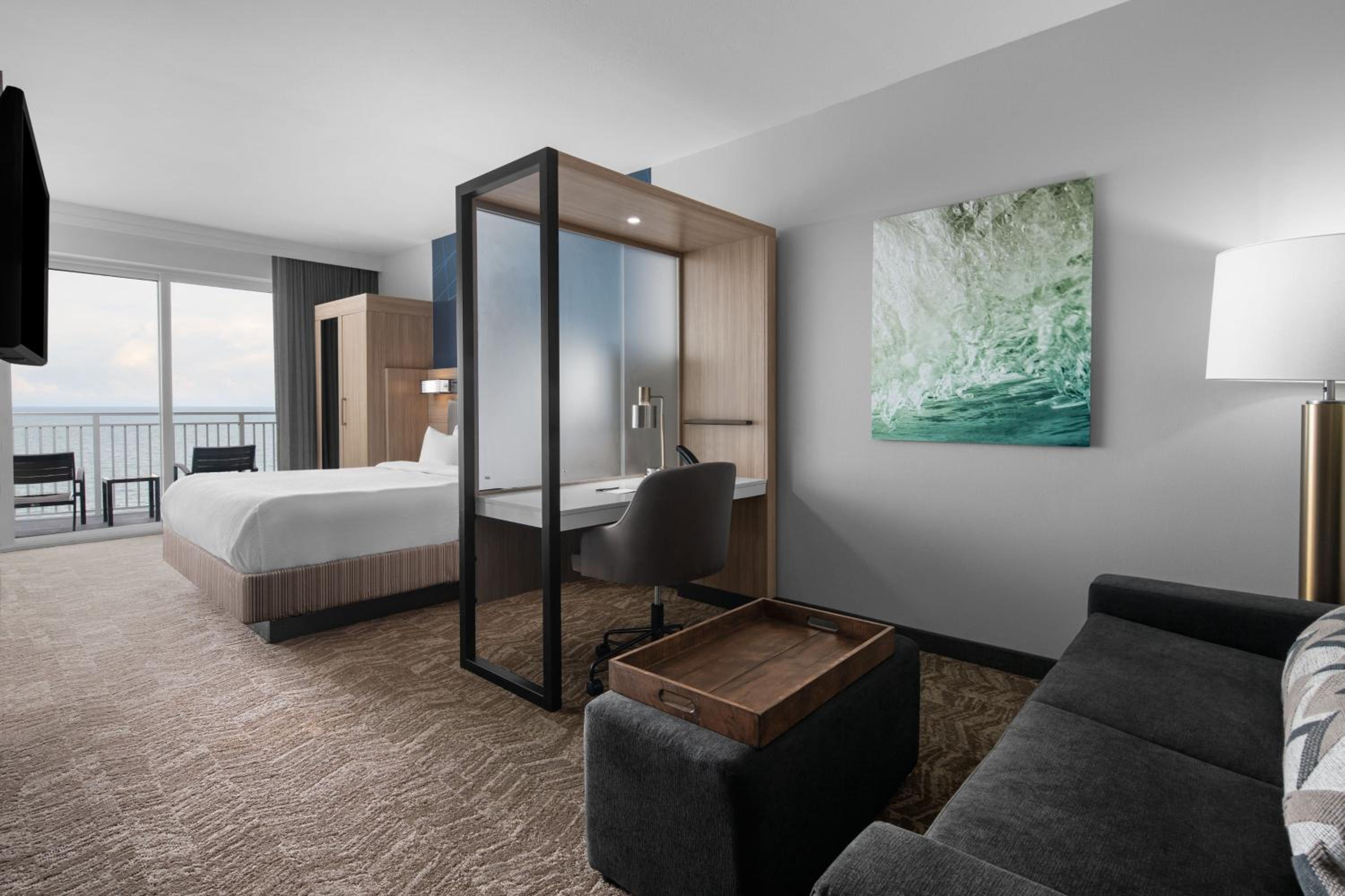 Suite, King Bed, Ocean Front, Sofa, Balcony، SpringHill Suites by Marriott Myrtle Beach Oceanfront 8/8