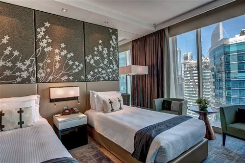 Superior, Twin Beds, City View