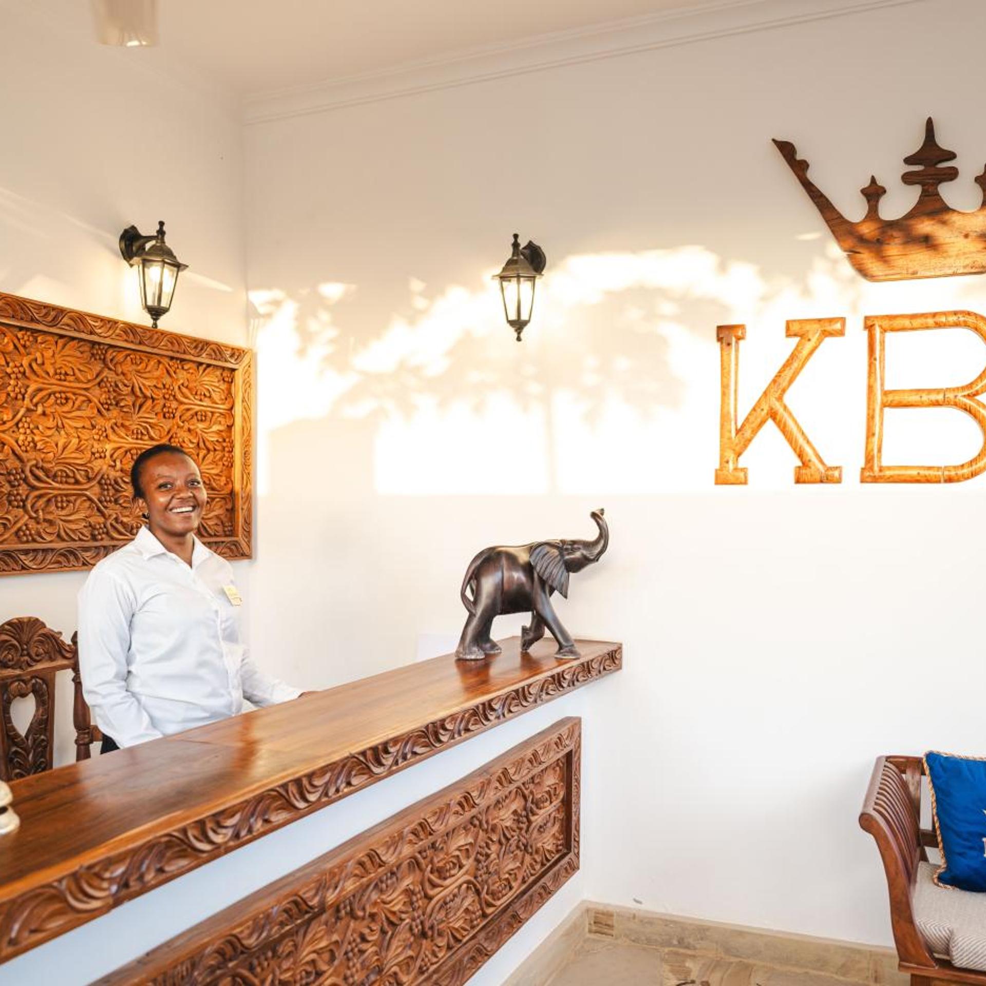 Lobby at Karibu Beach Resort, PONGWE