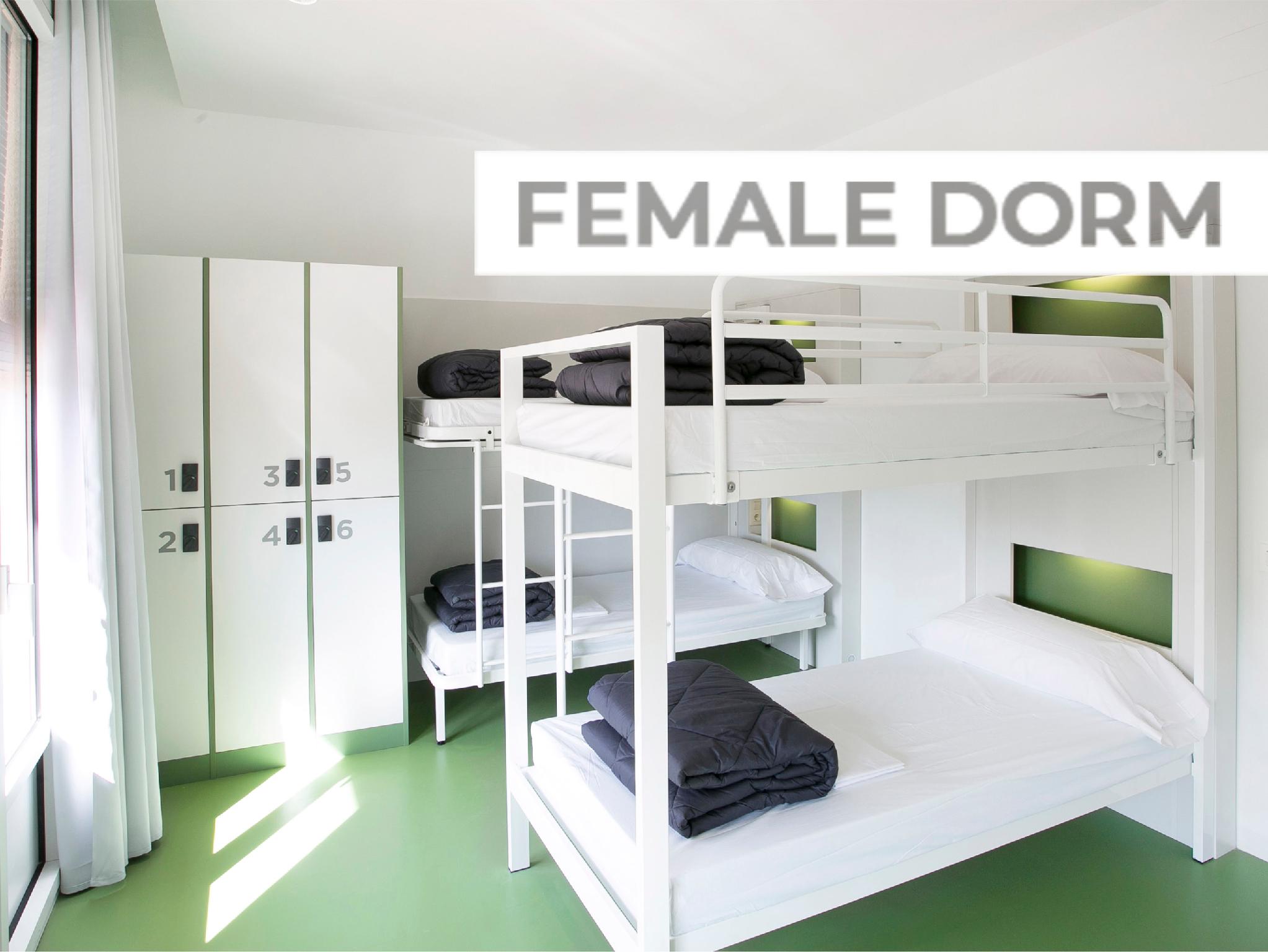 Female Dorm, Female Only, 6 Beds