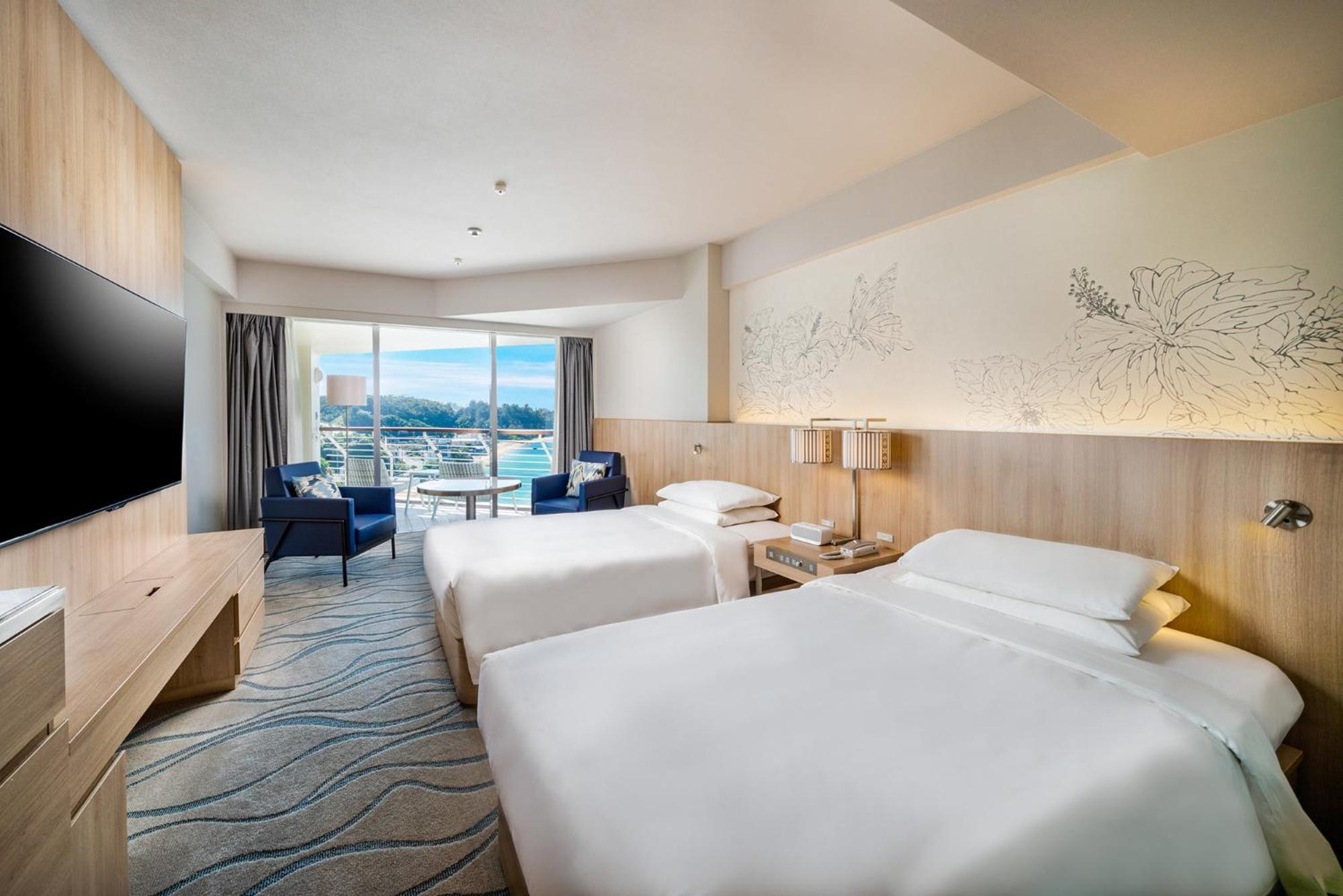 Deluxe, Twin Beds, Coast View, Wing 2